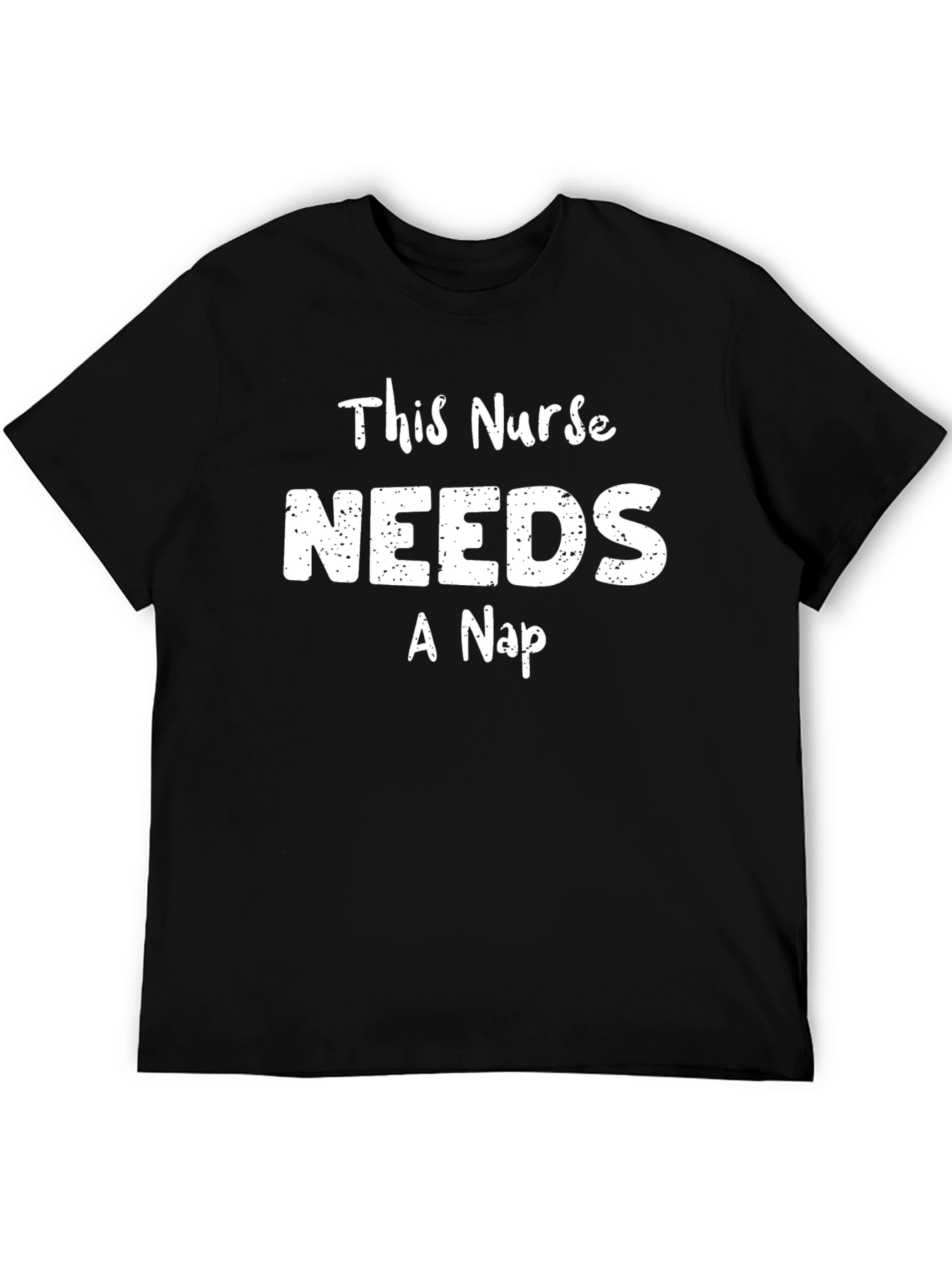 Black This Nurse Needs a Nap Funny Graphic Tee view 5