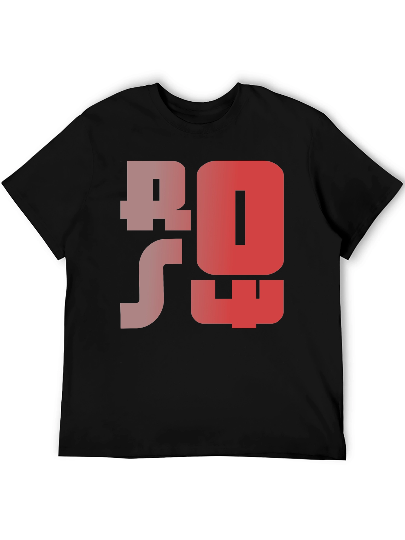 Black ROS T-Shirt - Unique Graphic Tee view 5