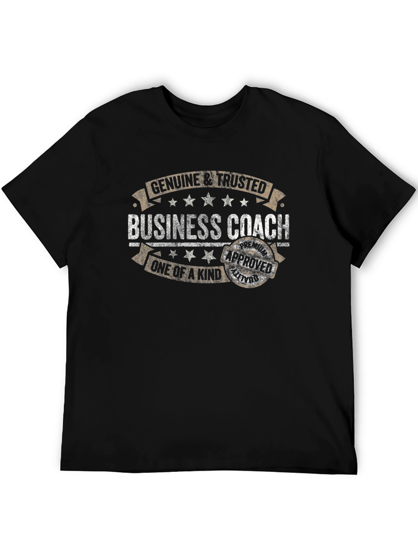 Black Genuine & Trusted Business Coach T-Shirt view 5