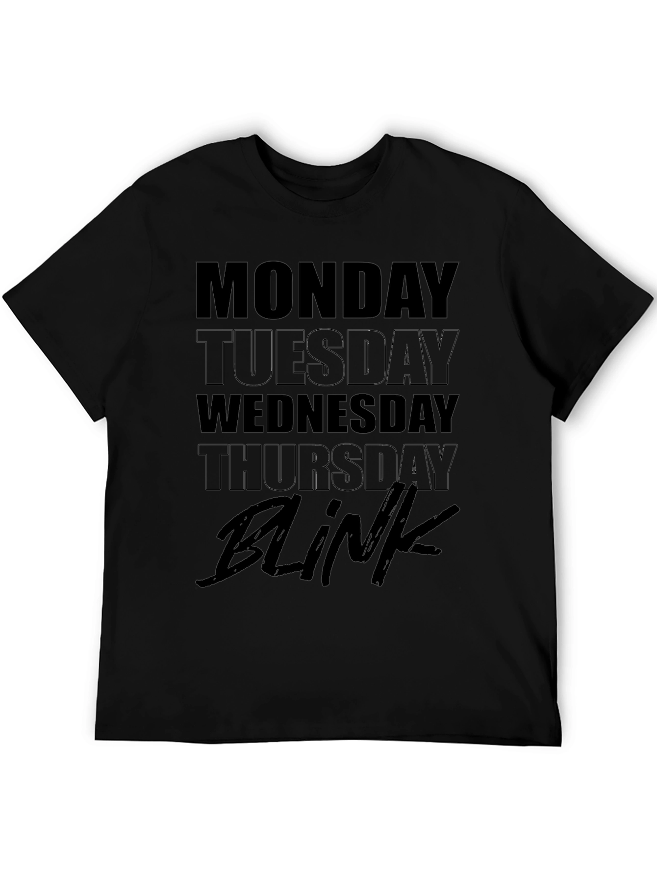 Black Black 'Blink' Graphic Print T-Shirt view 5