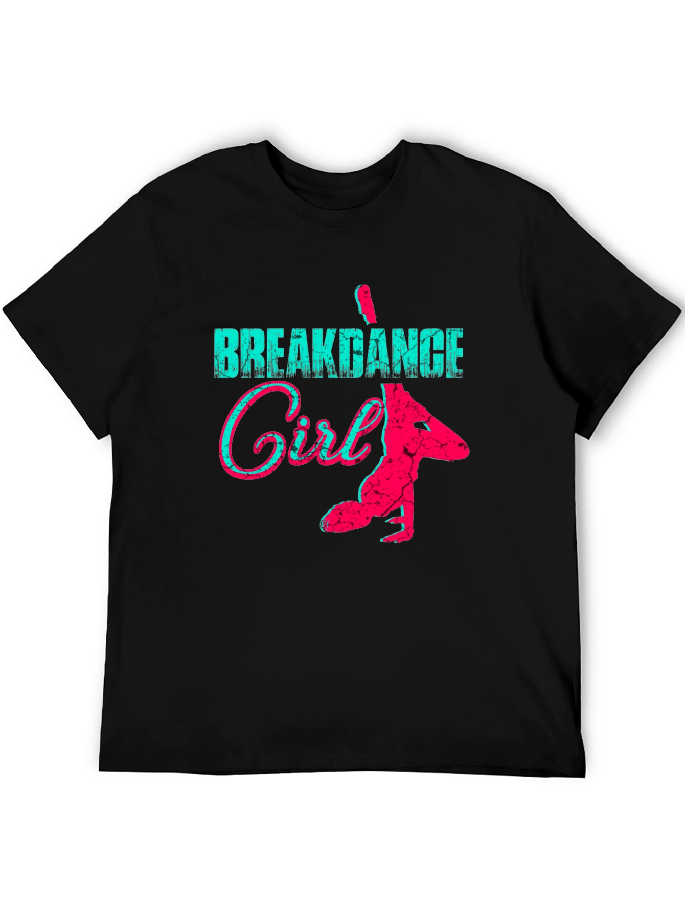 Black Breakdance Girl Graphic Tee - Cool Style view 5