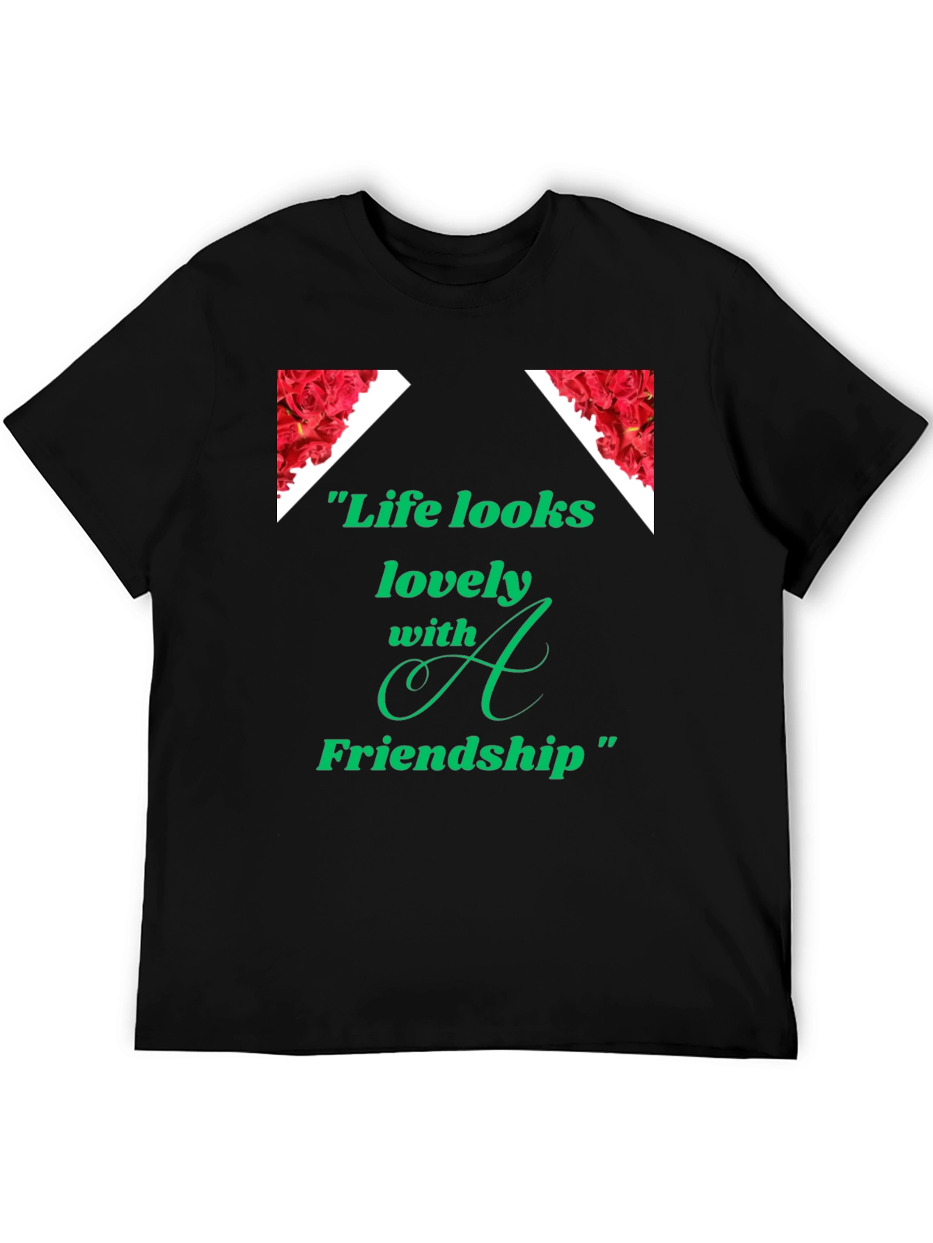Black Life Looks Lovely Friendship Graphic Tee view 5