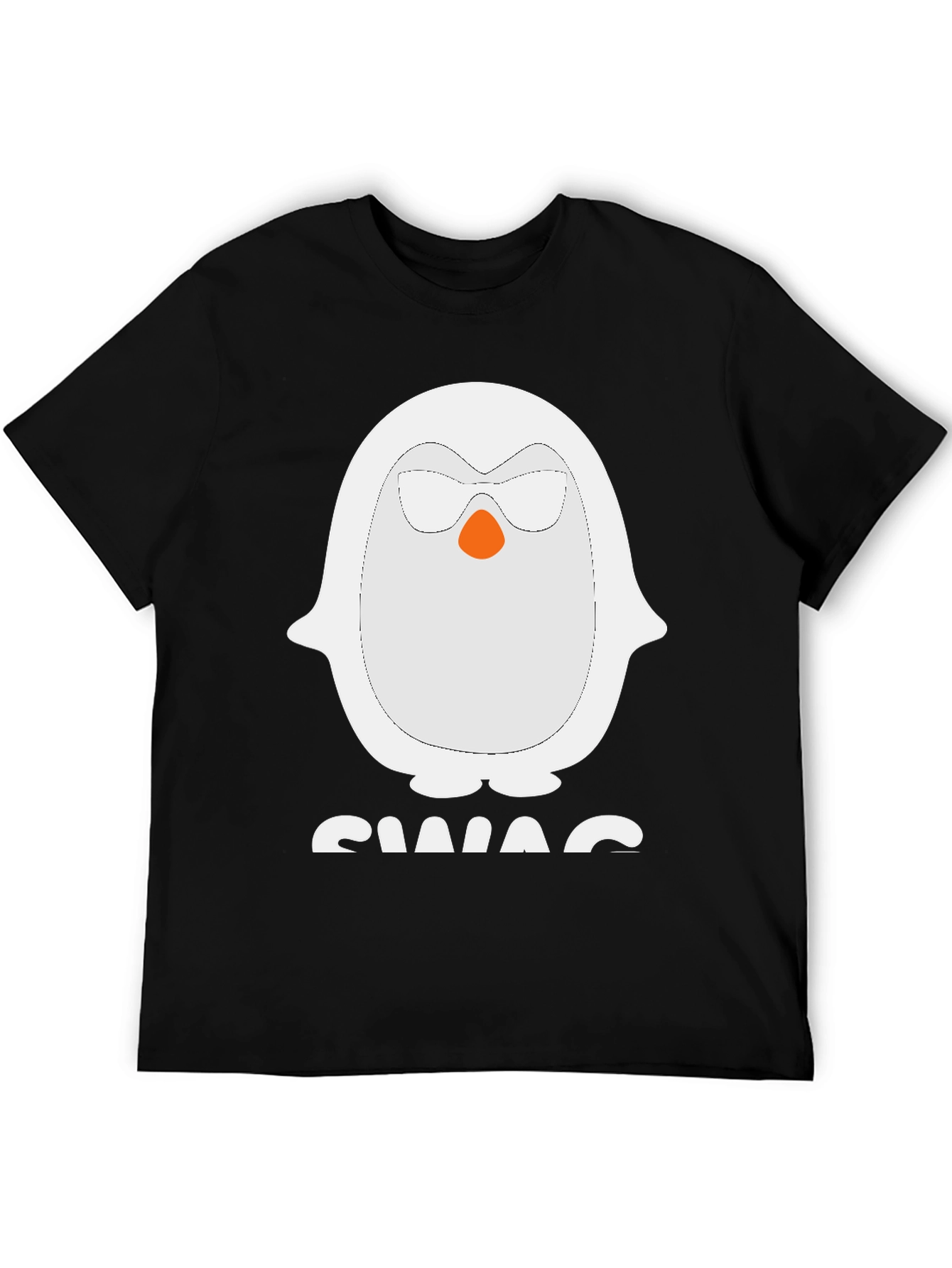 Black Cool Penguin Swag T-Shirt view 5