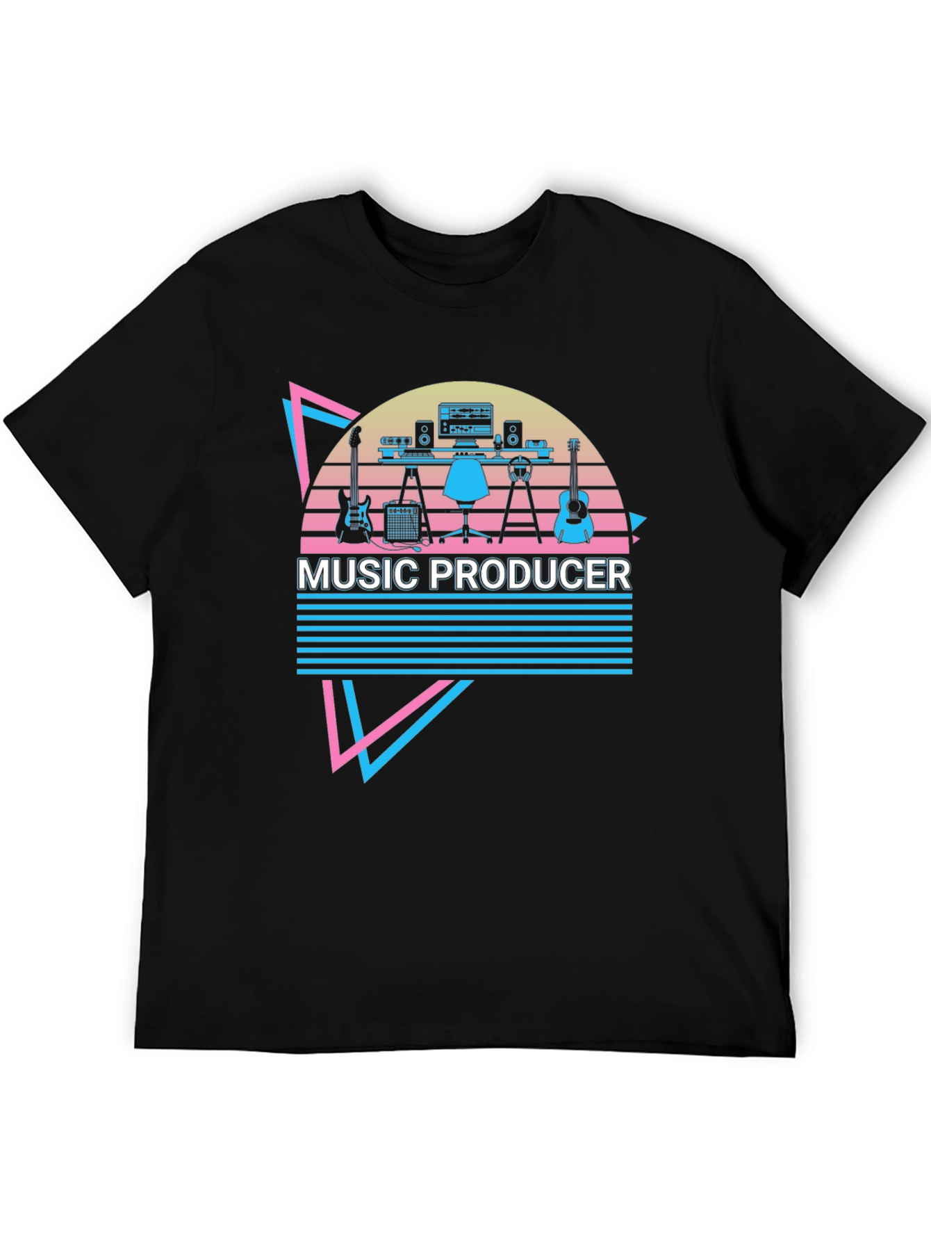 Black Music Producer Graphic Tee - Retro Style view 5