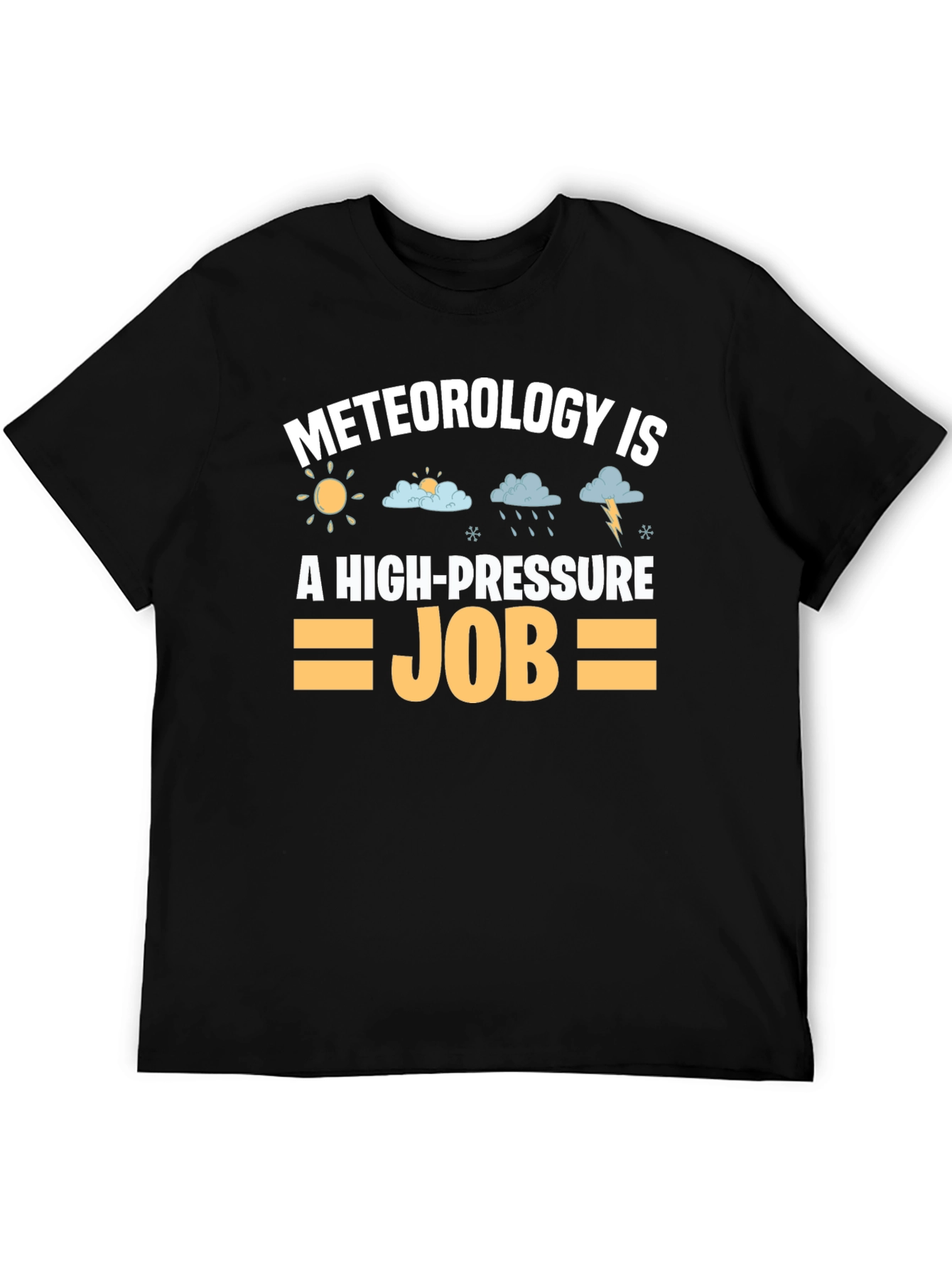 Black Meteorology High Pressure Job Graphic Tee view 5