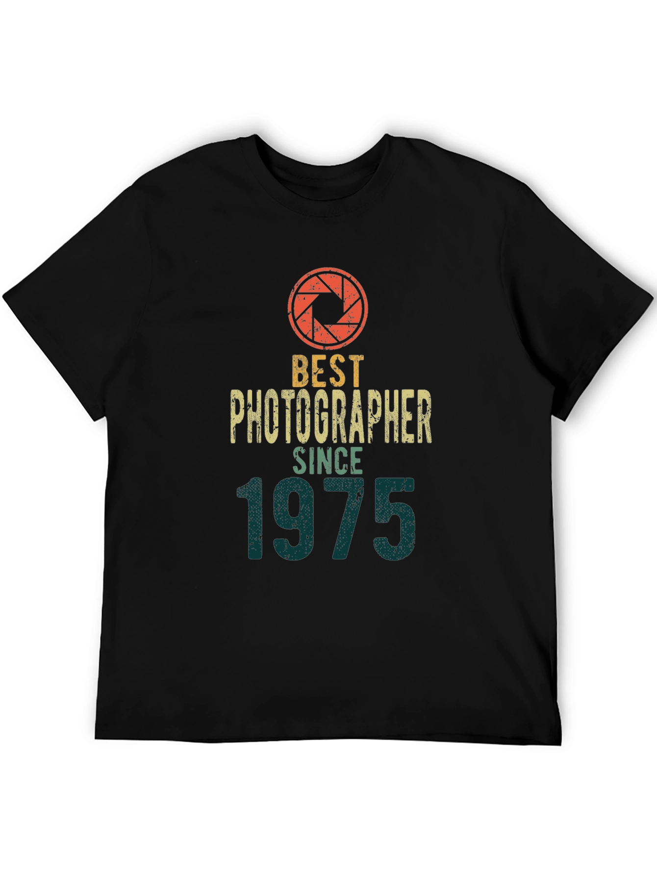 Black Best Photographer Since 1975 Graphic Tee view 5