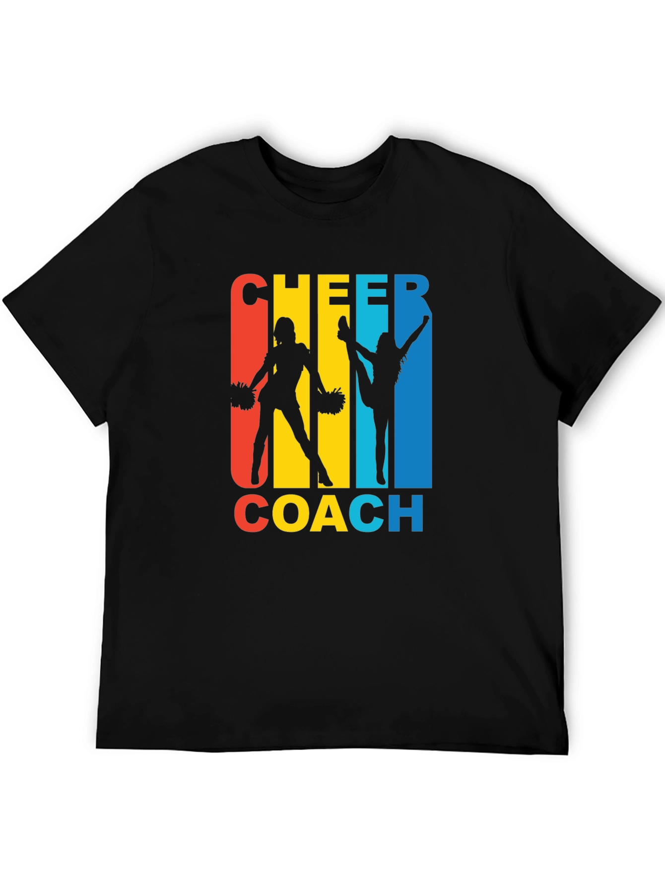 Black Cheer Coach Graphic T-Shirt view 5