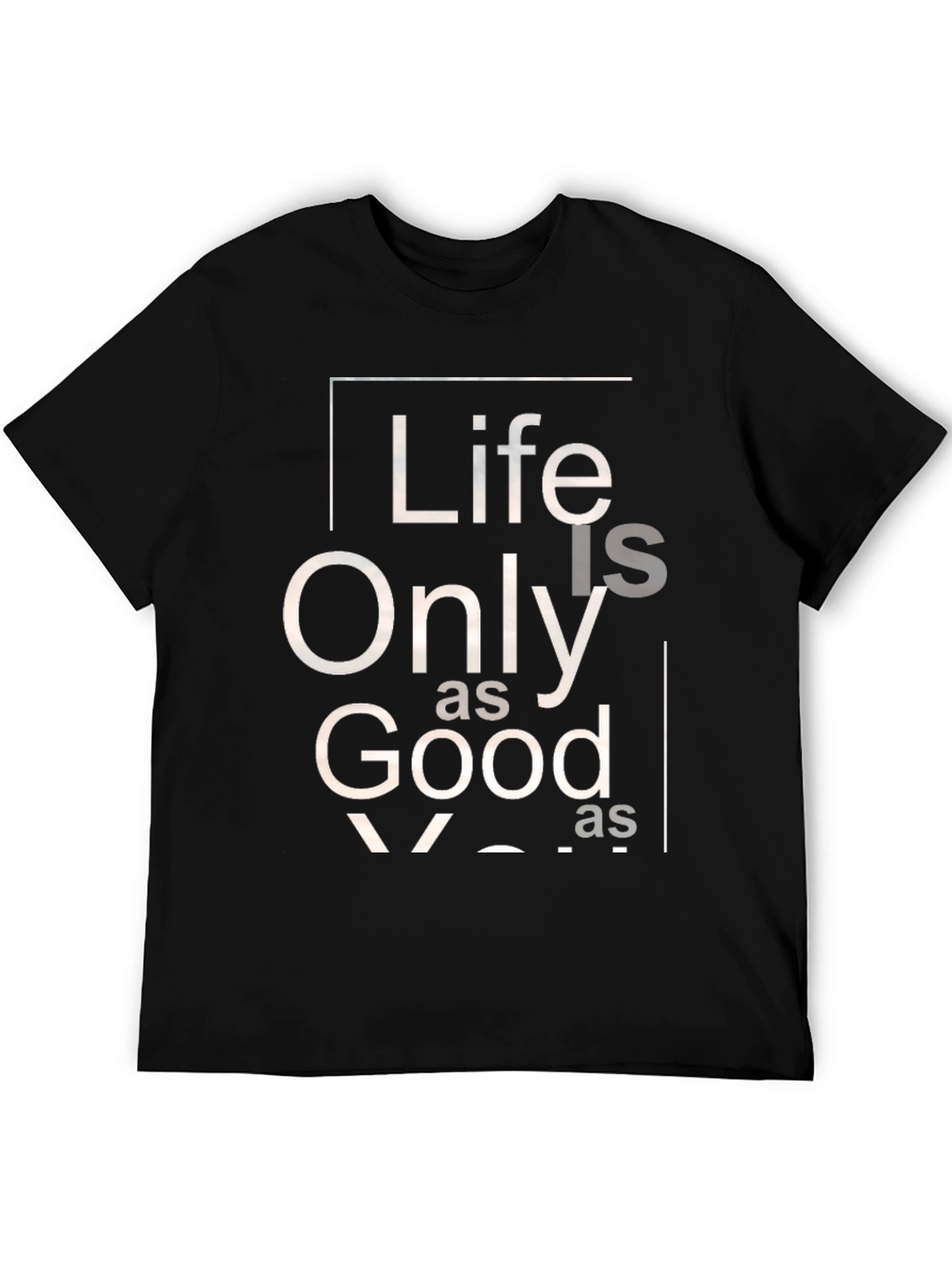 Black Life is Only as Good T-Shirt - Black view 5