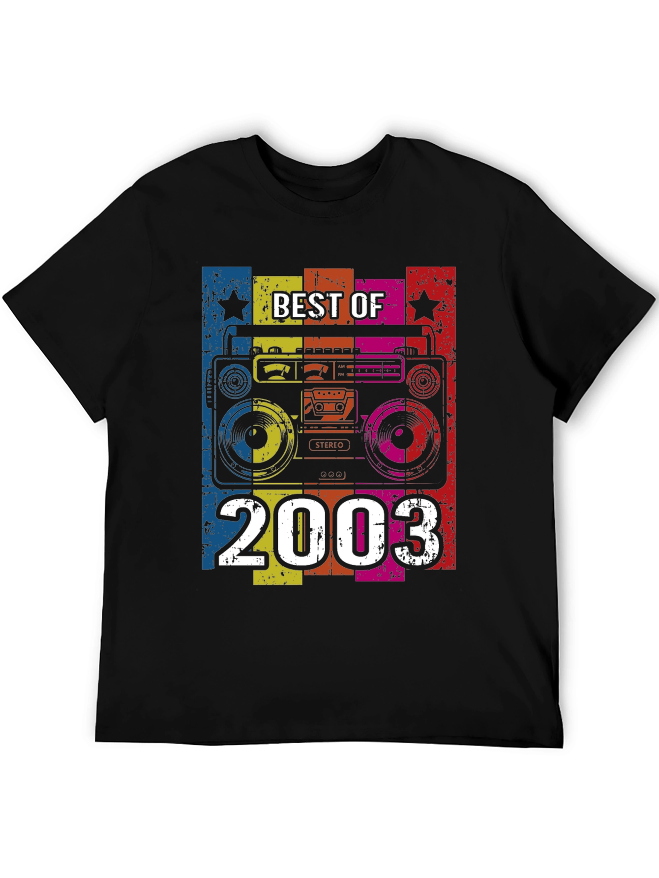 Black Retro "Best of 2003" Graphic Tee view 5