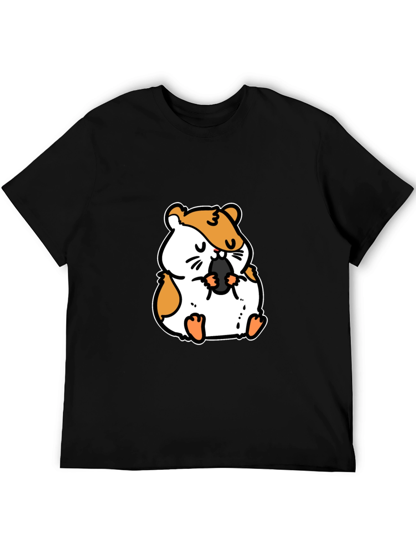 Black Hamster Graphic Tee - Cute Animal T-Shirt view 5