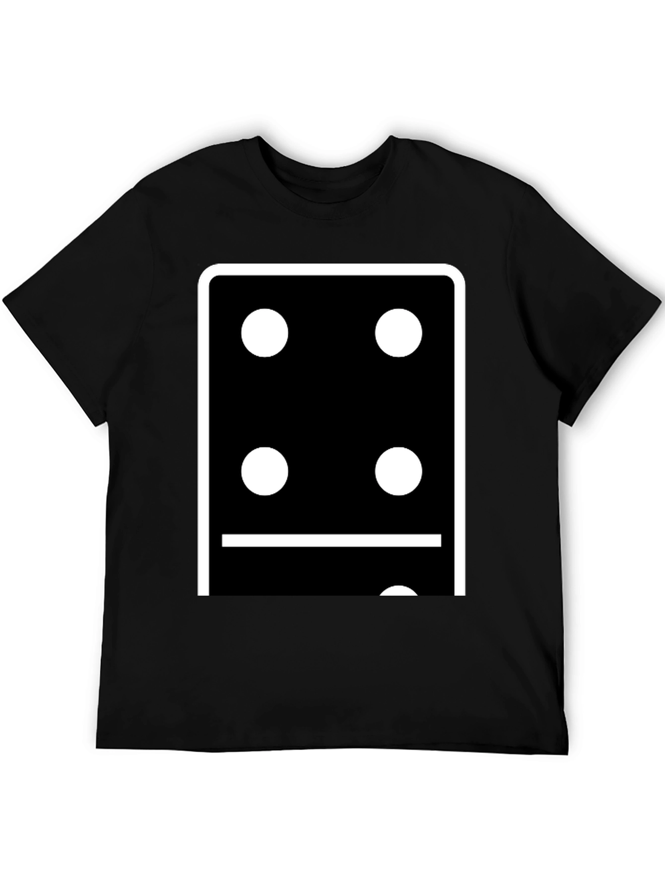 Black Domino Six T-Shirt - Stylish Casual Wear view 5