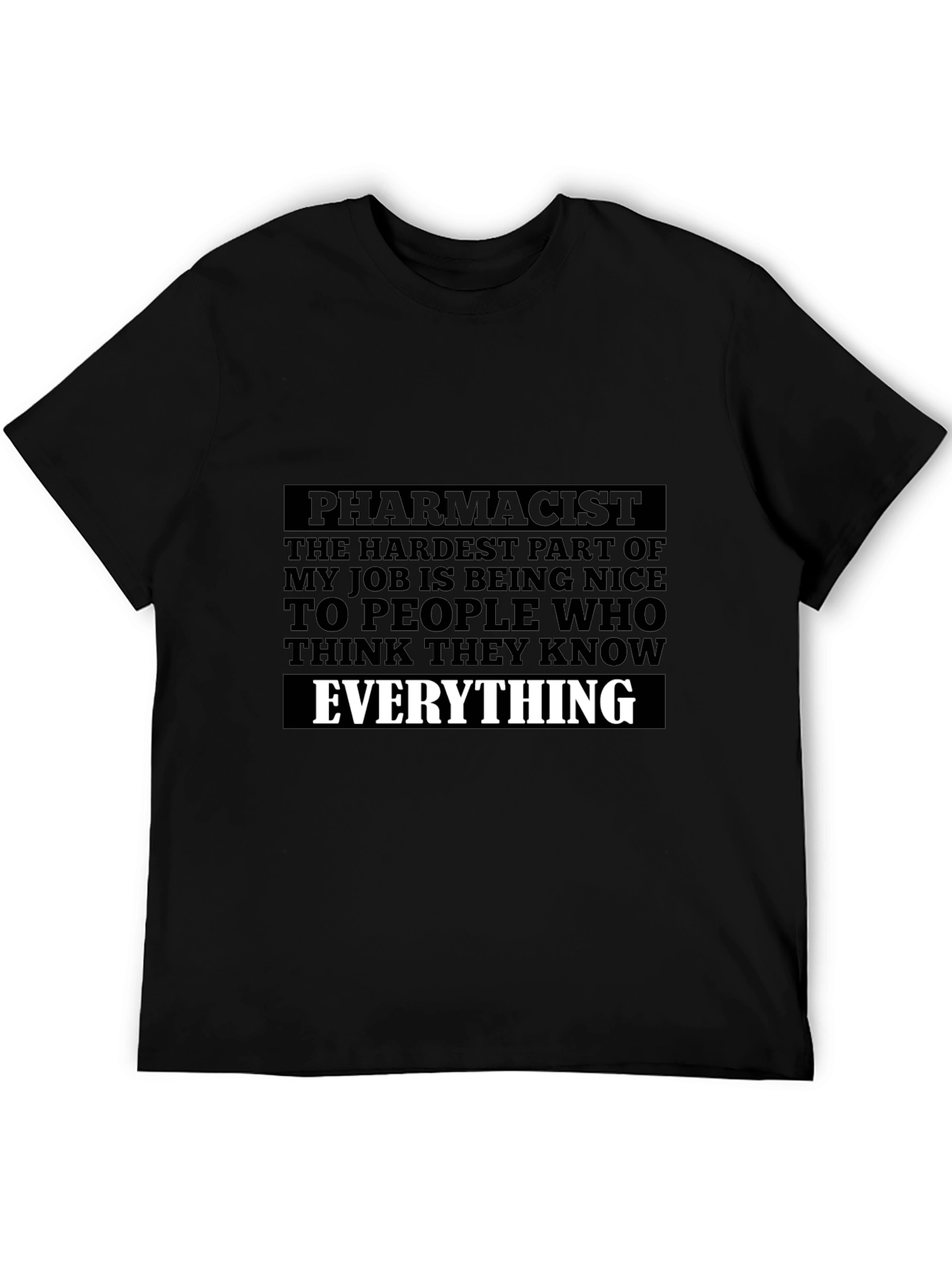 Black Pharmacist Humor T-Shirt - Hardest Part of My Job view 5