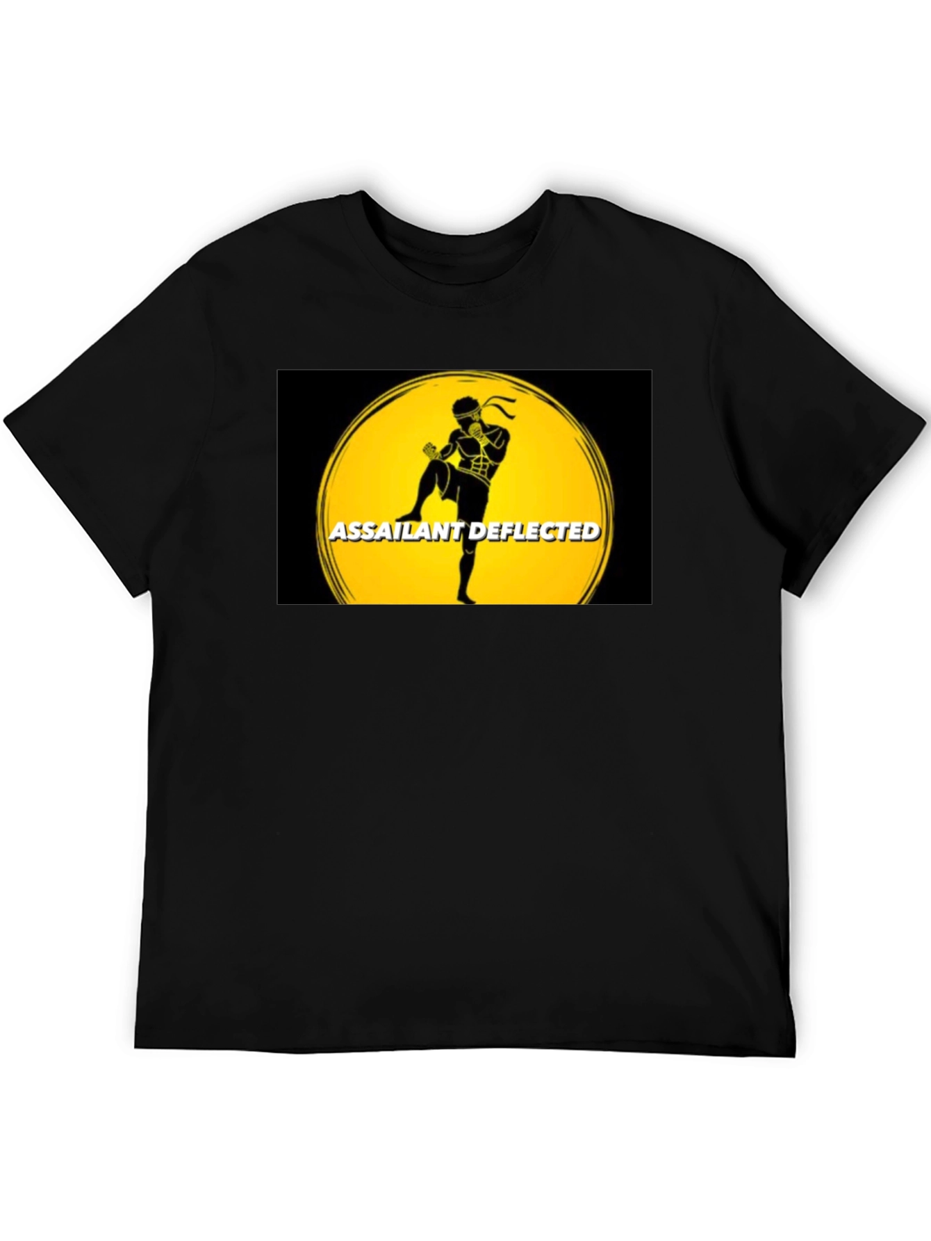 Black Assailant Deflected T-Shirt Black view 5