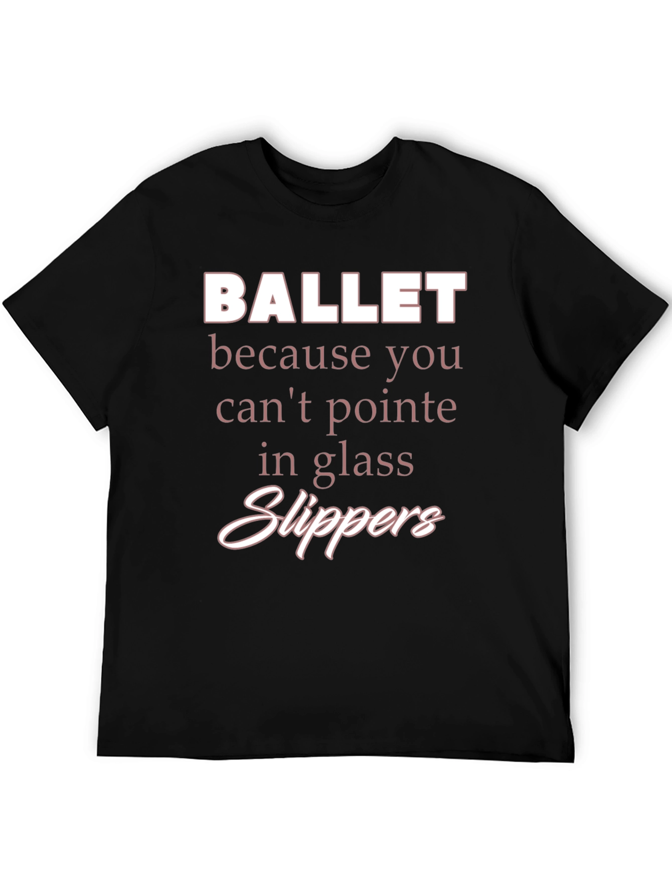Black Ballet Slipper Graphic Tee - Dance Lover's Gift view 5