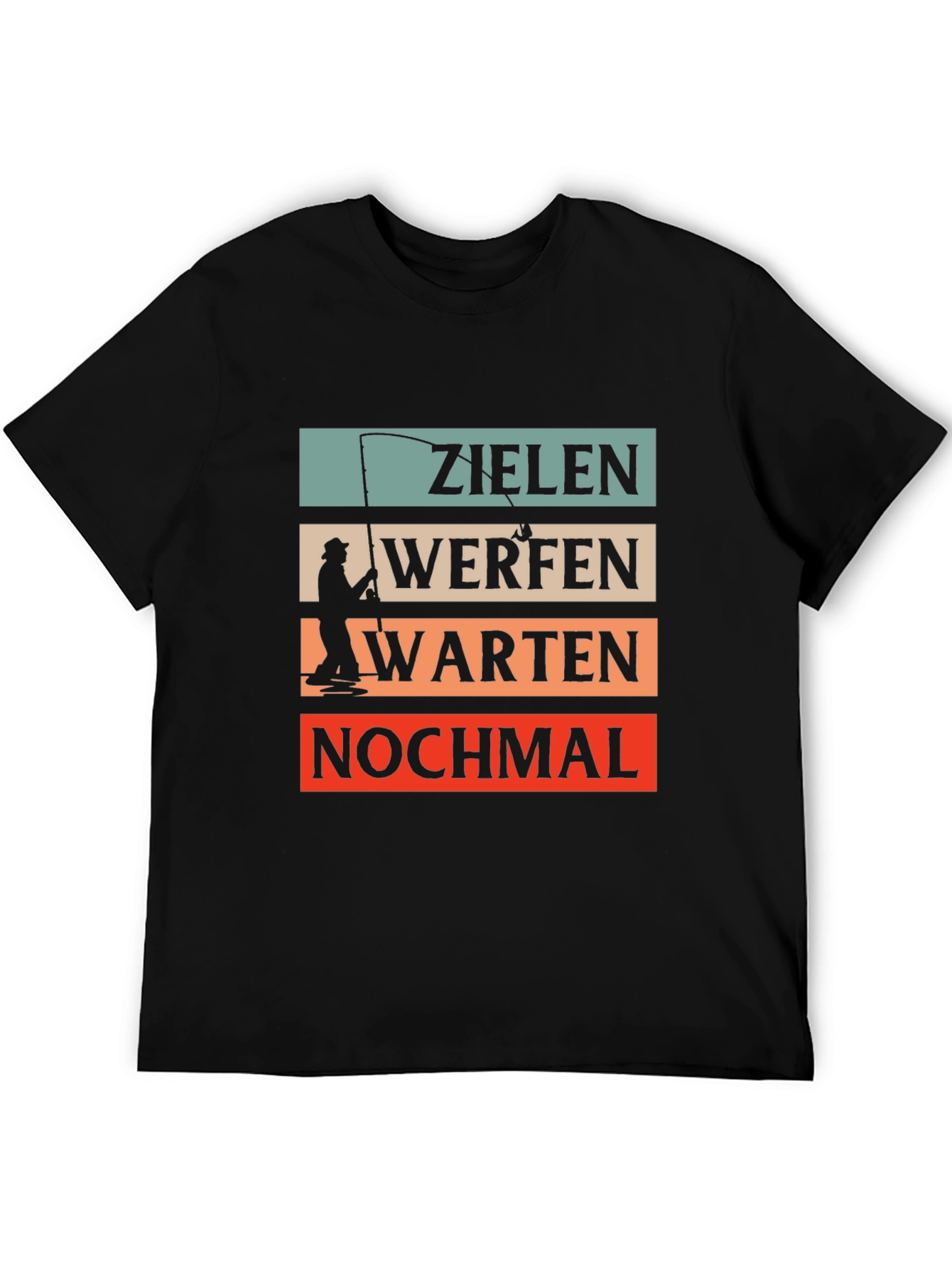 Black Zielan Werfen Warten T-Shirt view 5