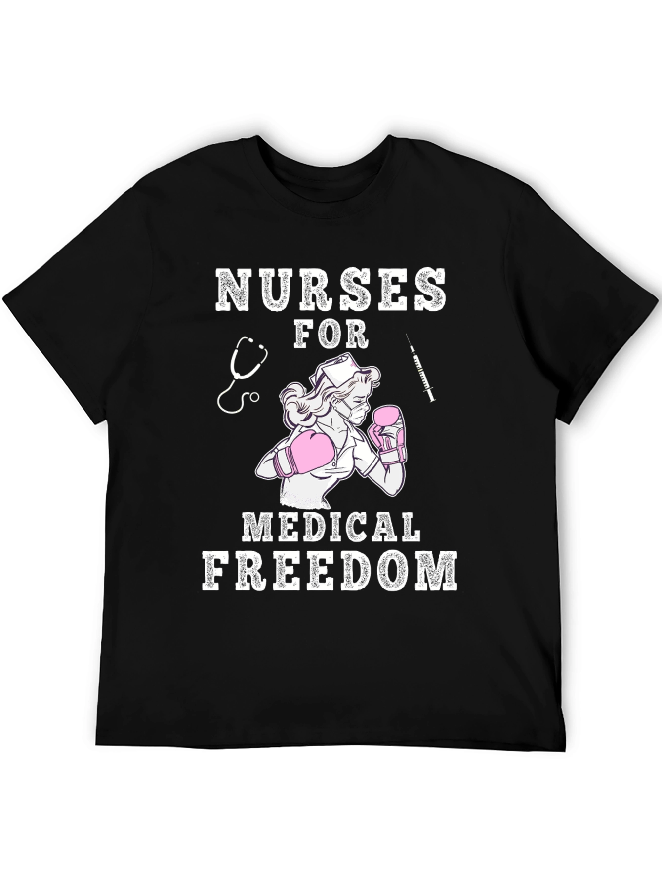 Black Nurses for Medical Freedom T-Shirt view 5
