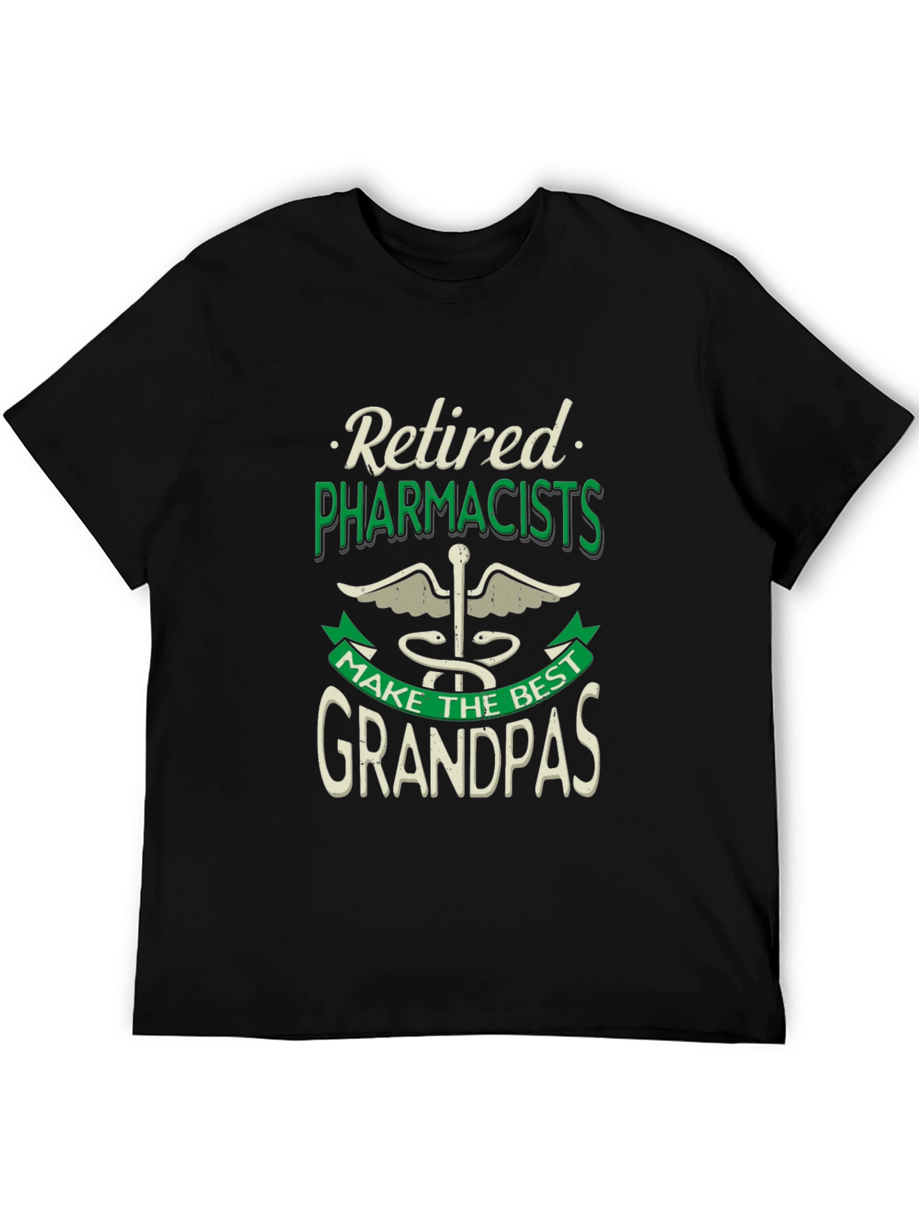 Black Retired Pharmacists Best Grandpas T-Shirt view 5