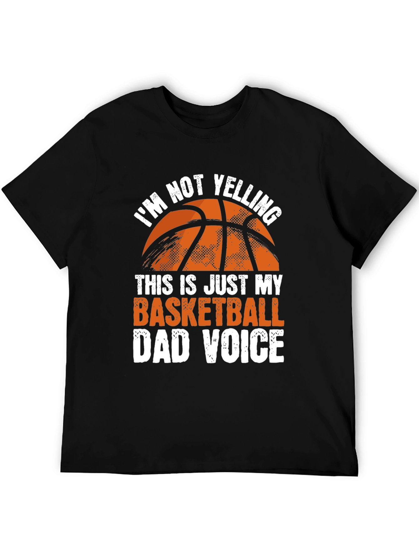 Black Basketball Dad Voice T-Shirt view 5