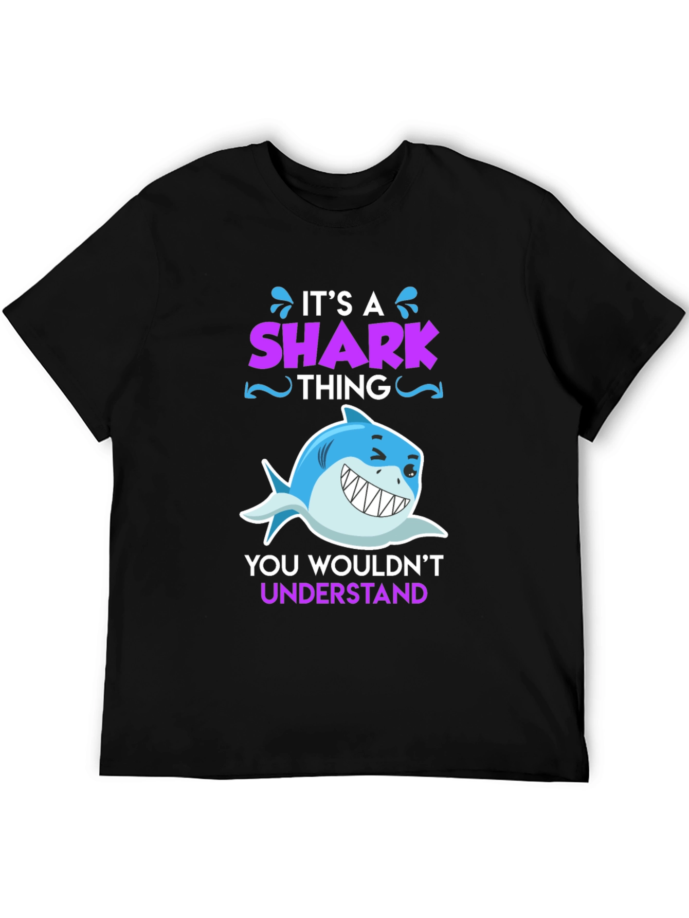 Black It's a Shark Thing T-Shirt view 5