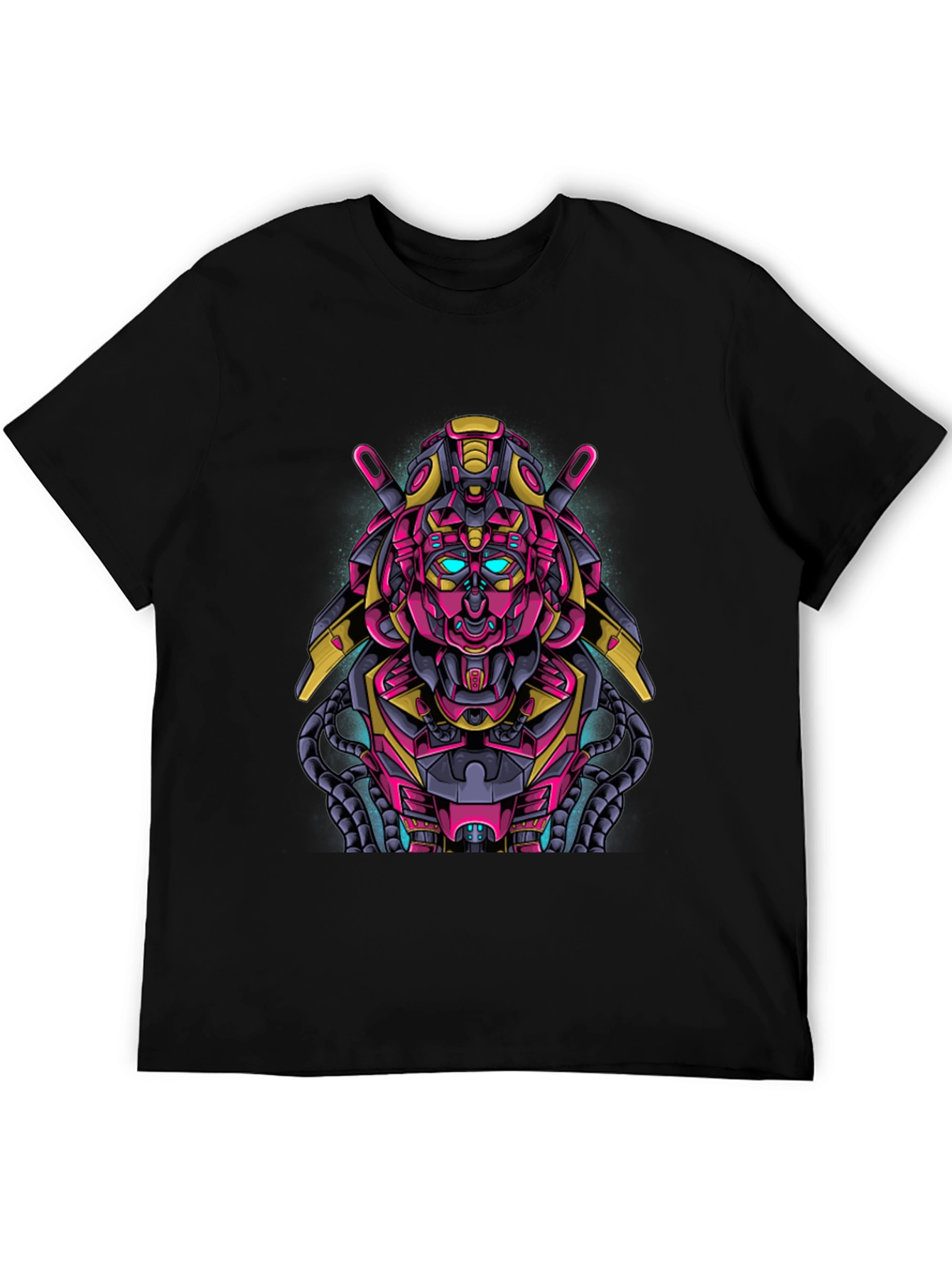 Black Cyber Samurai Graphic Tee view 5