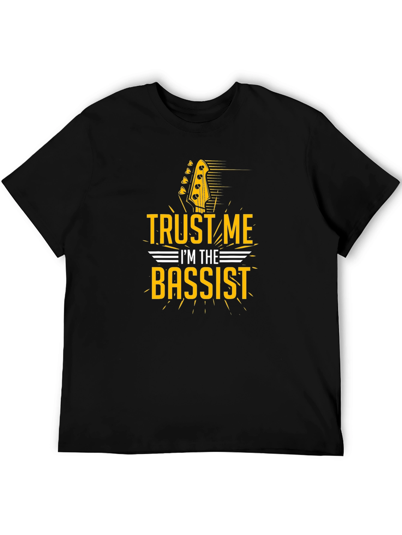 Black Trust Me I'm The Bassist Black Graphic T-Shirt view 5