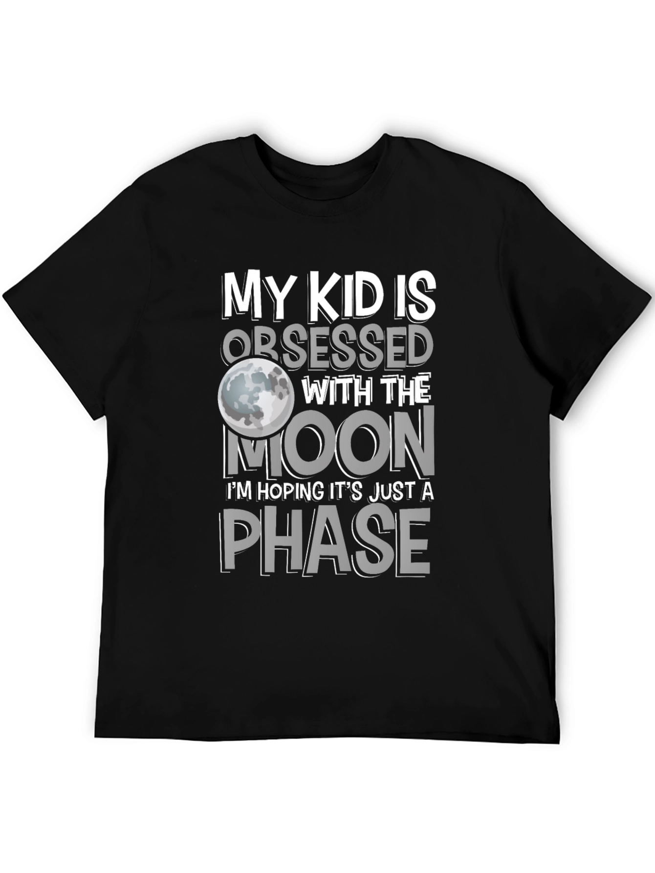 Black Moon Obsessed Kid Graphic T-Shirt view 5