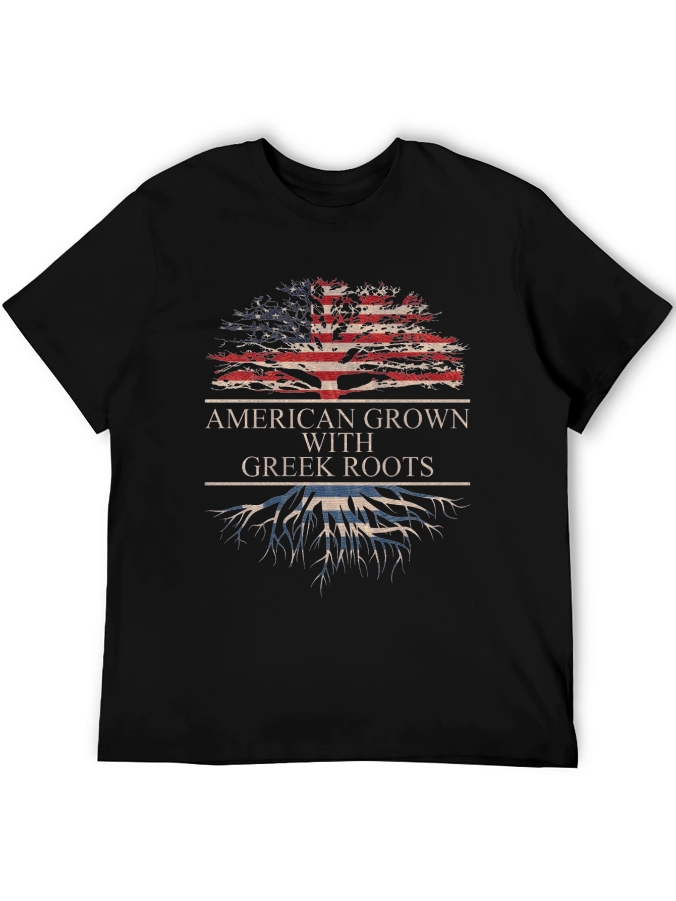 American Grown with Greek Roots T-Shirt - 5