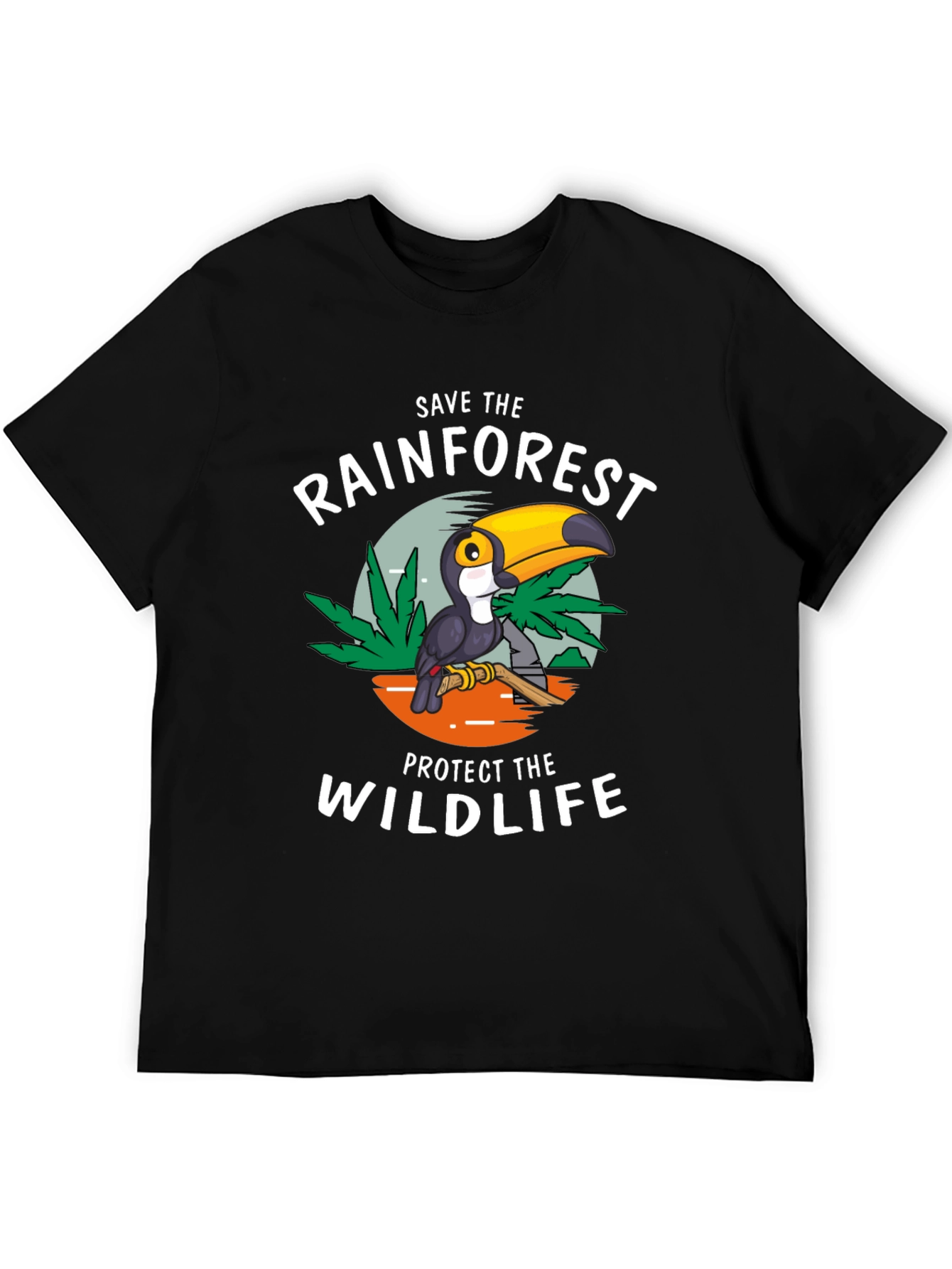 Black Save the Rainforest T-Shirt view 5
