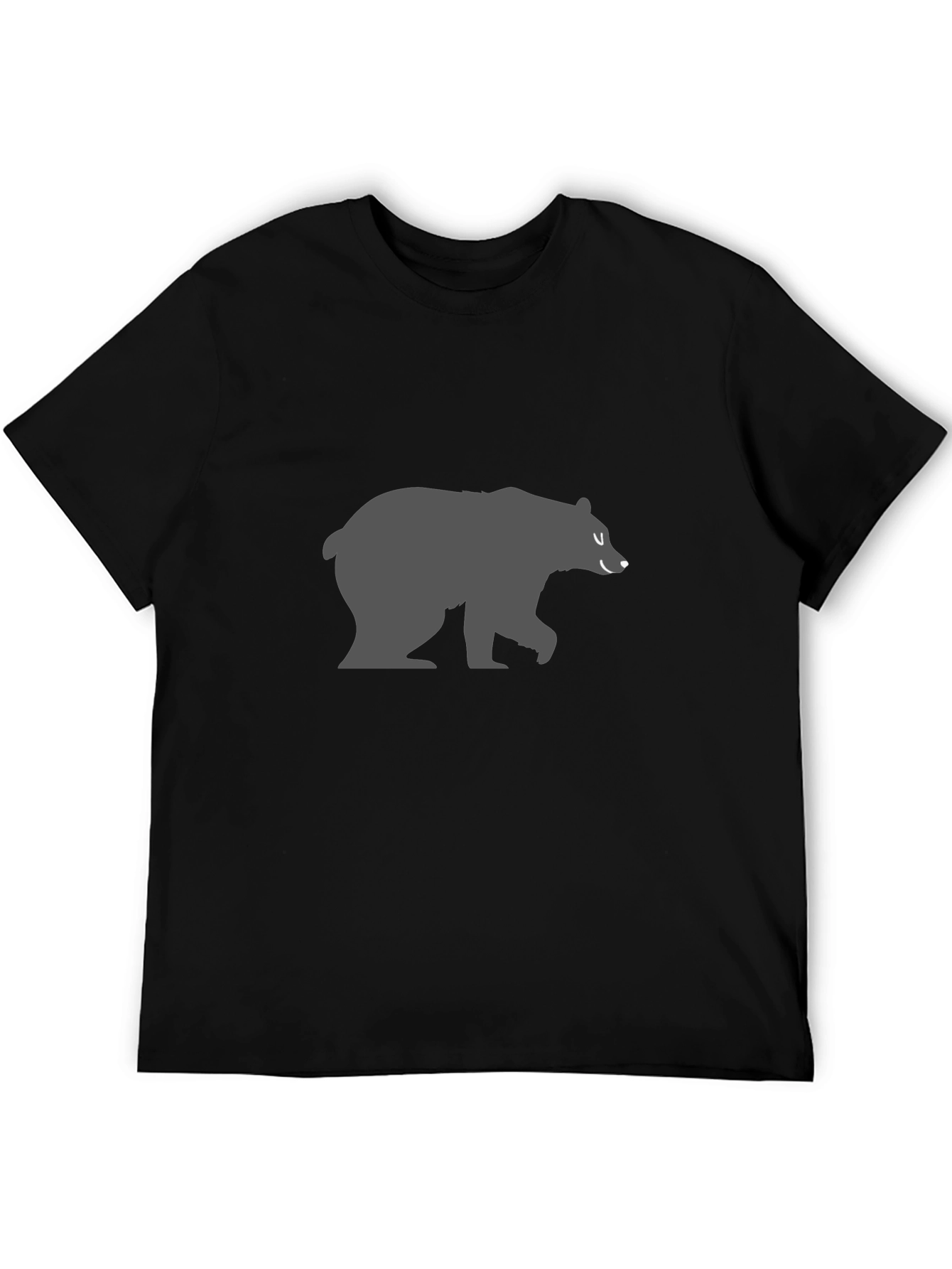 Black Men's Black Bear Graphic T-Shirt view 5