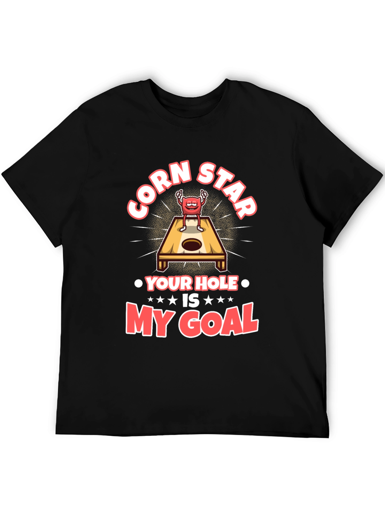 Black Corn Star Your Hole is My Goal T-Shirt view 5