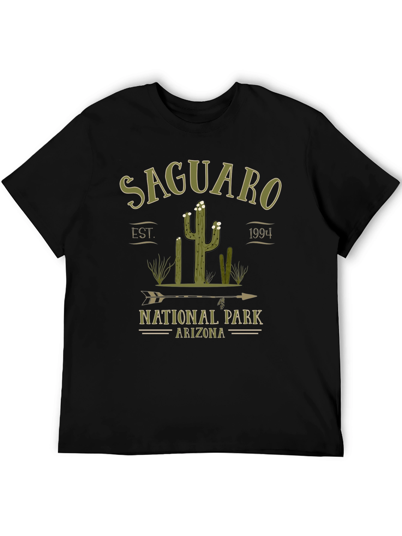 Black Saguaro National Park Arizona T-Shirt view 5