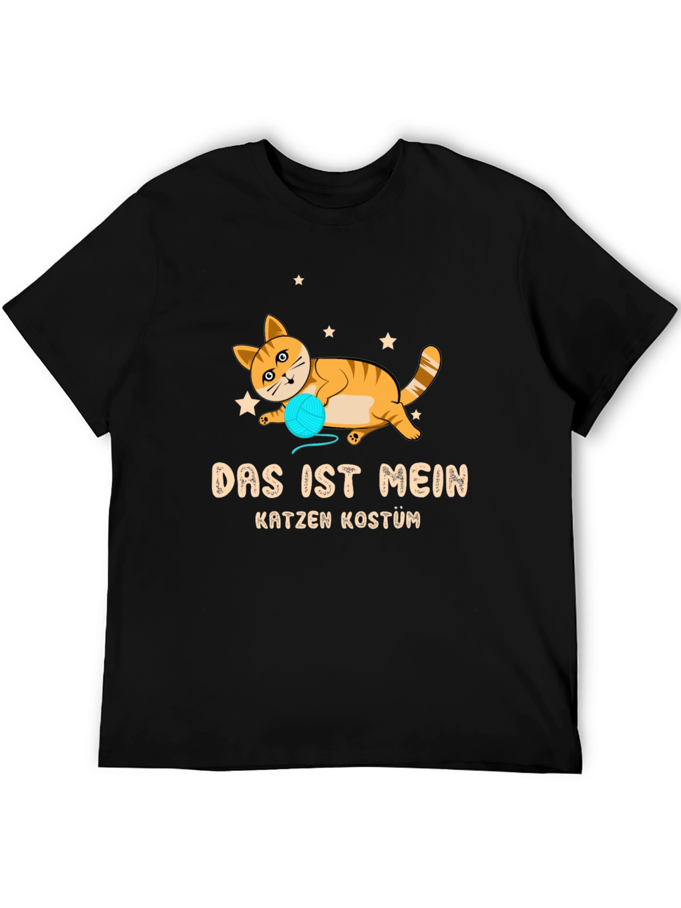 Black Das Ist Mein Katzen Kostüm T-Shirt - Cat Lover Tee view 5