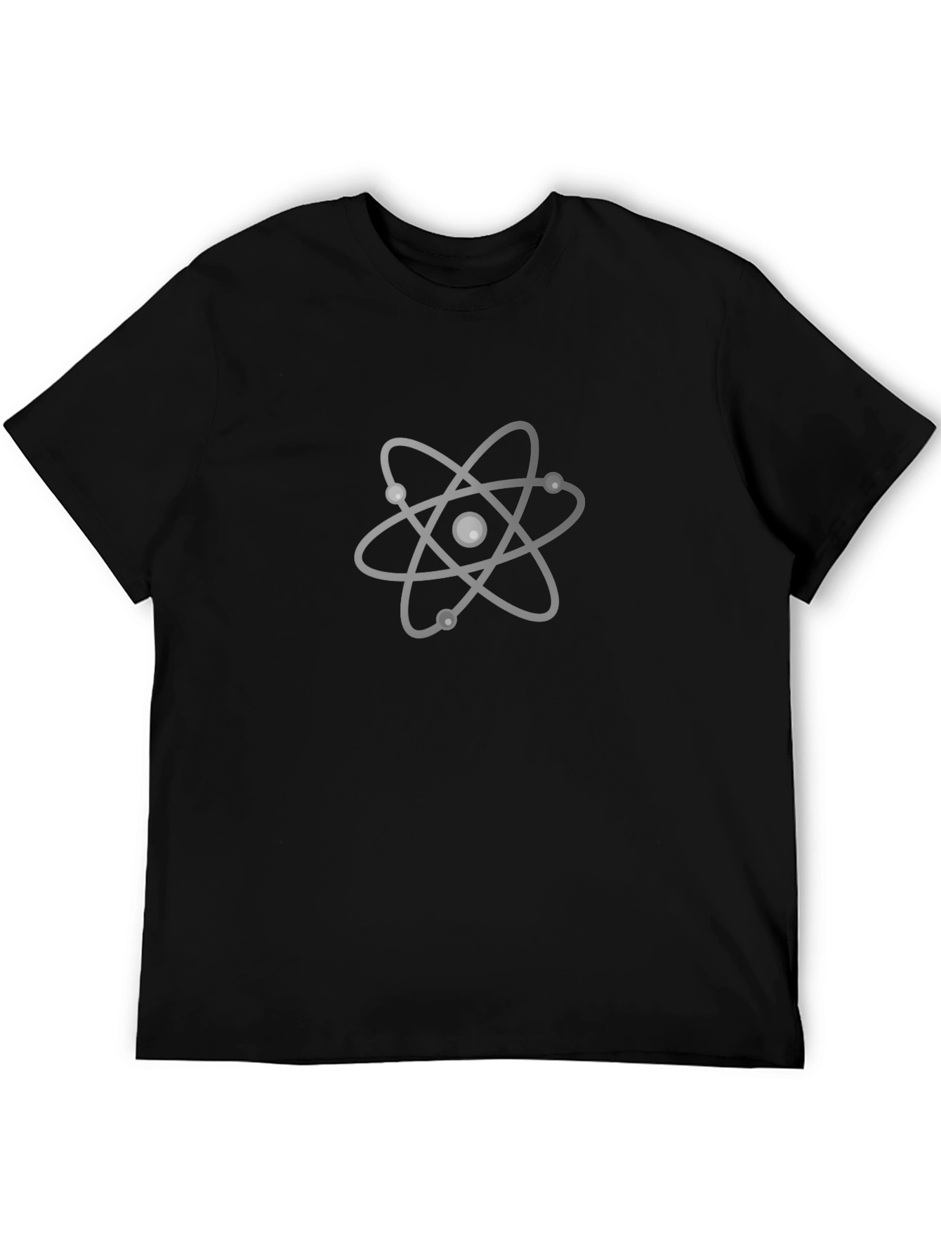 Black Atom Graphic Print Black T-Shirt view 5