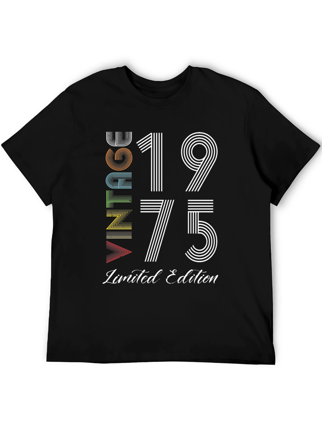 Black Vintage 1975 Limited Edition Graphic T-Shirt view 5