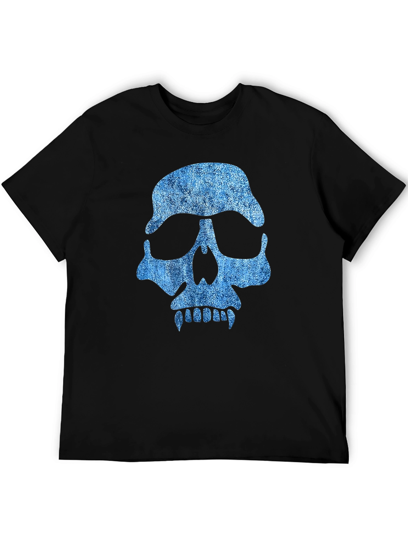 Black Skull Graphic Tee - Denim Style view 5