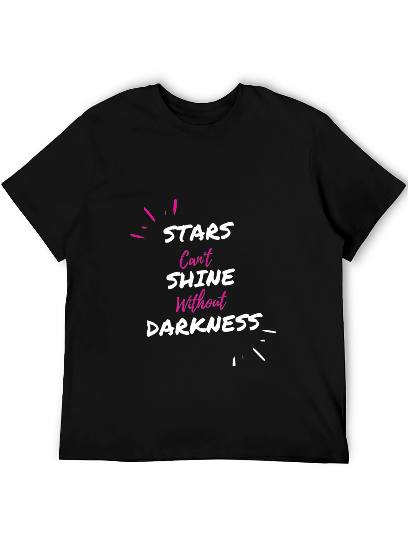 Black Stars Can't Shine Darkness Men's Tee view 5