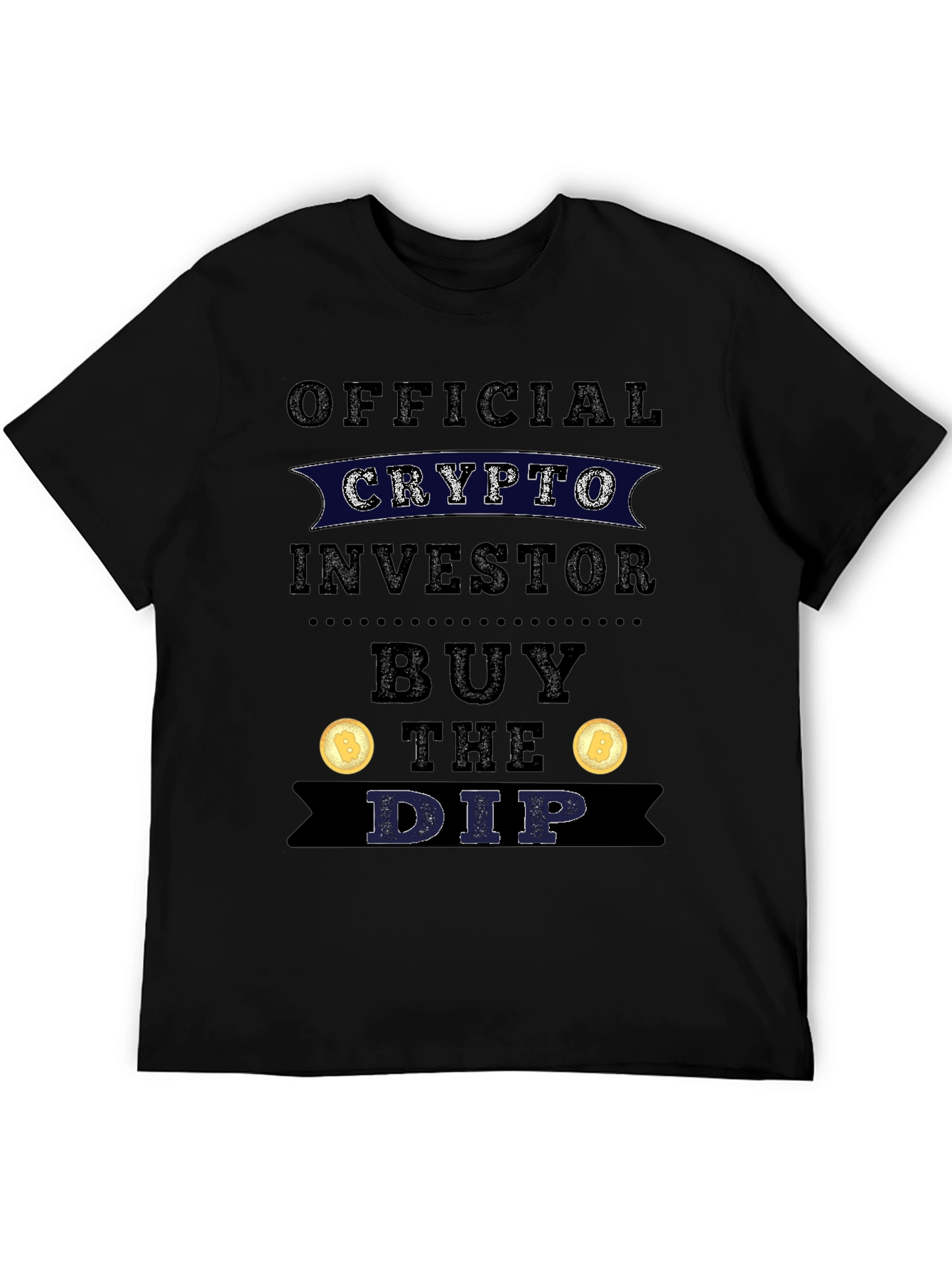 Black Crypto Investor Buy The Dip T-Shirt view 5