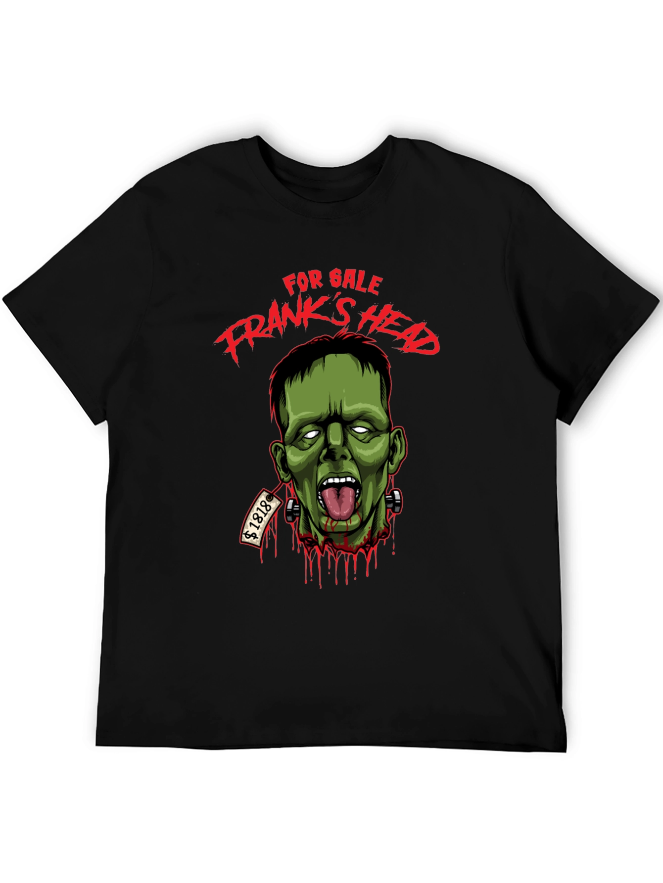 Black Frank's Head For Sale T-Shirt view 5