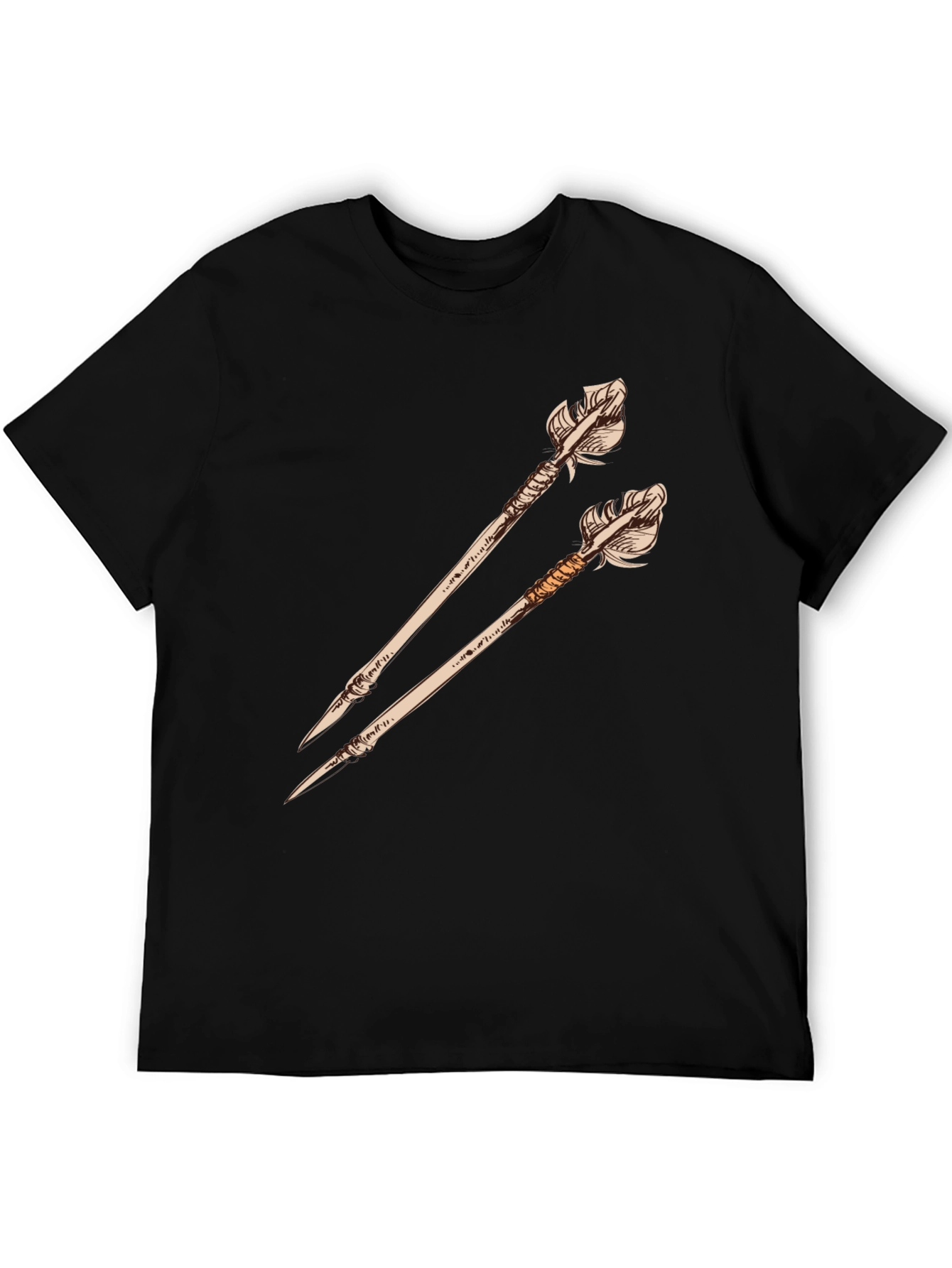 Black Arrow Graphic Tee - Unique Design, Black Shirt view 5