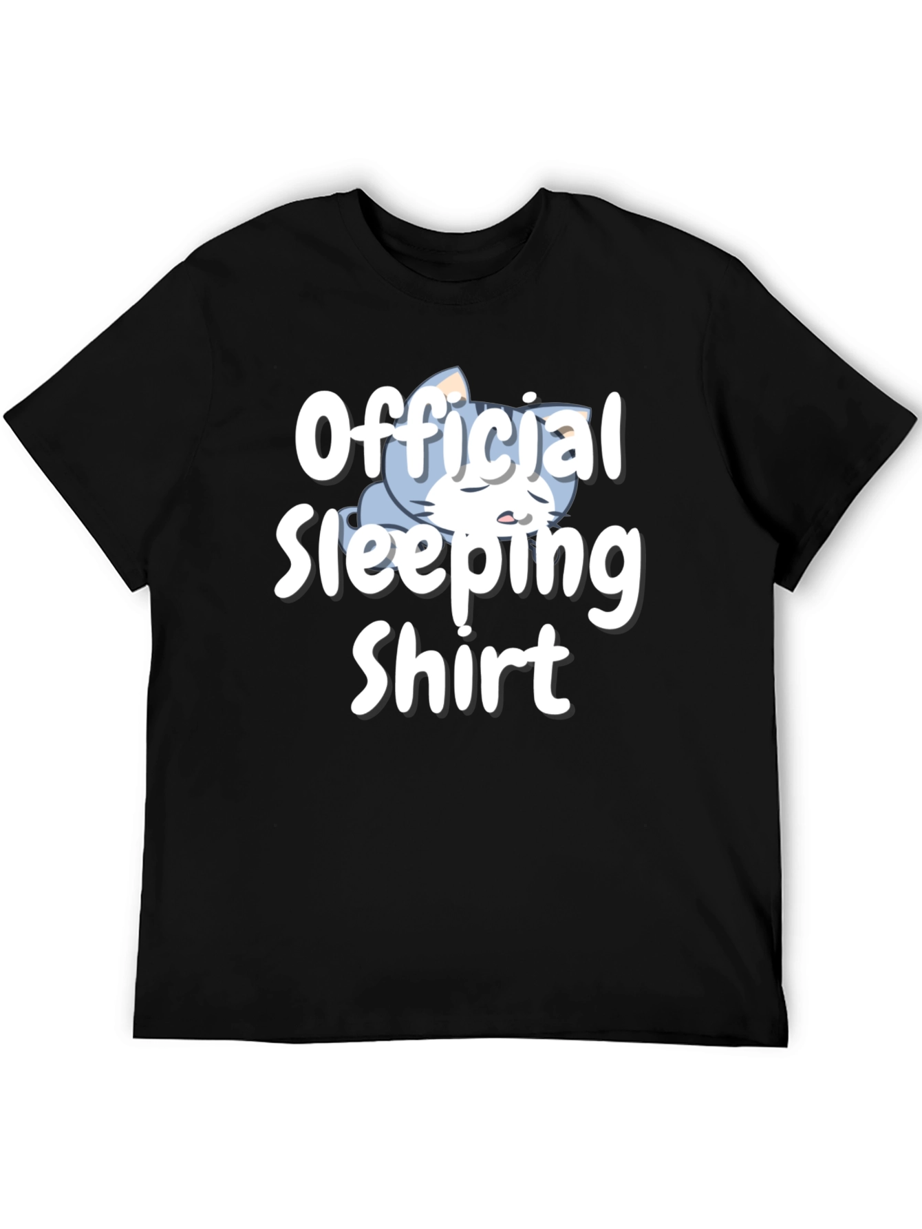 Black Official Sleeping Shirt - Funny Novelty Tee view 5
