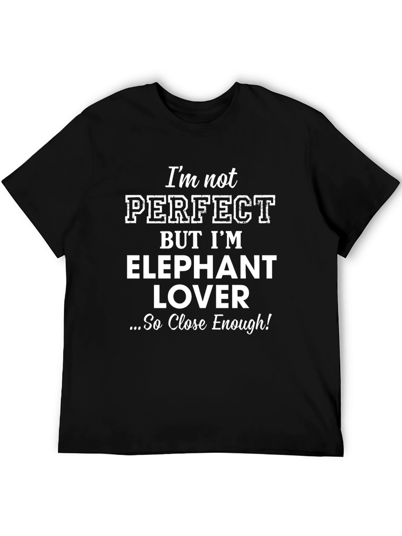 Black Elephant Lover T-Shirt - Perfect Enough Tee! view 5