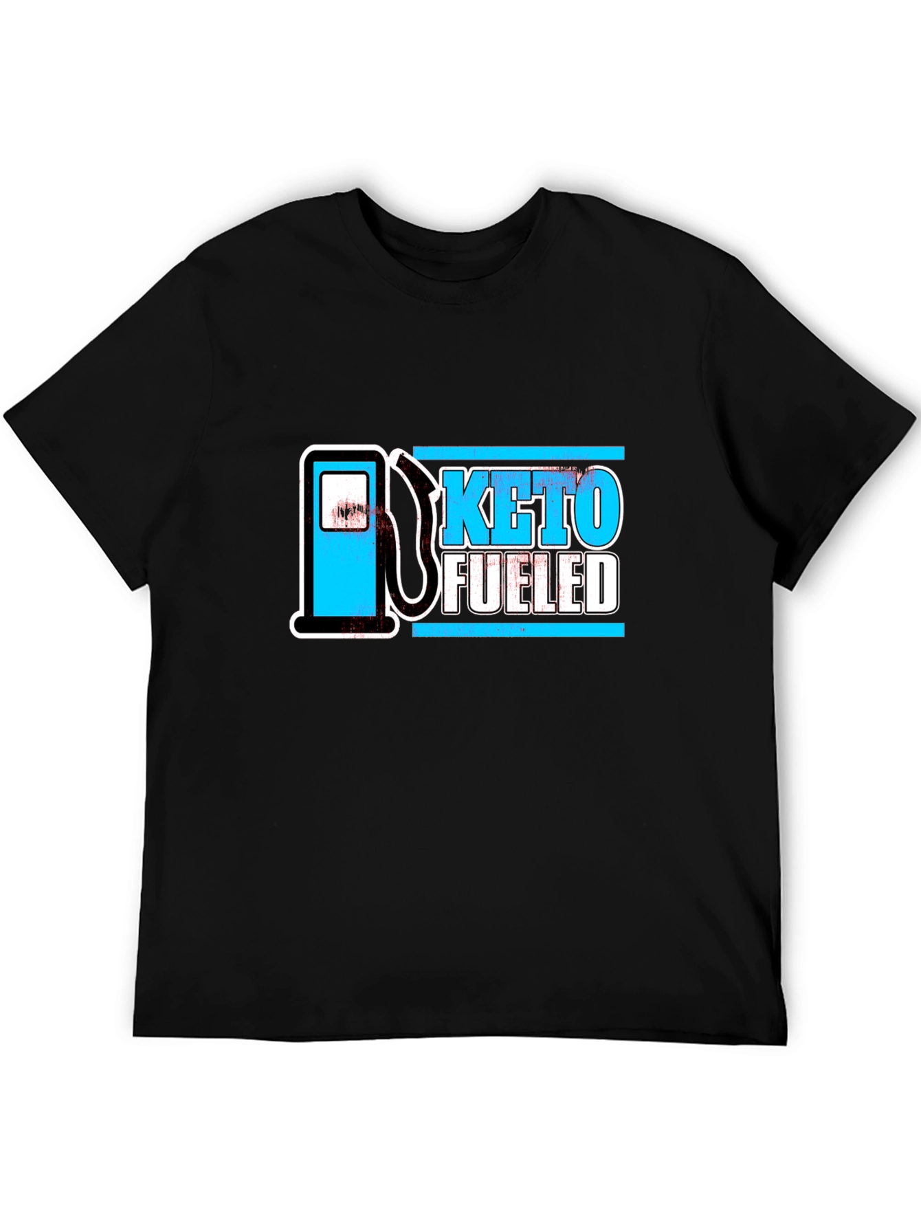 Black Keto Fueled Black T-Shirt view 5