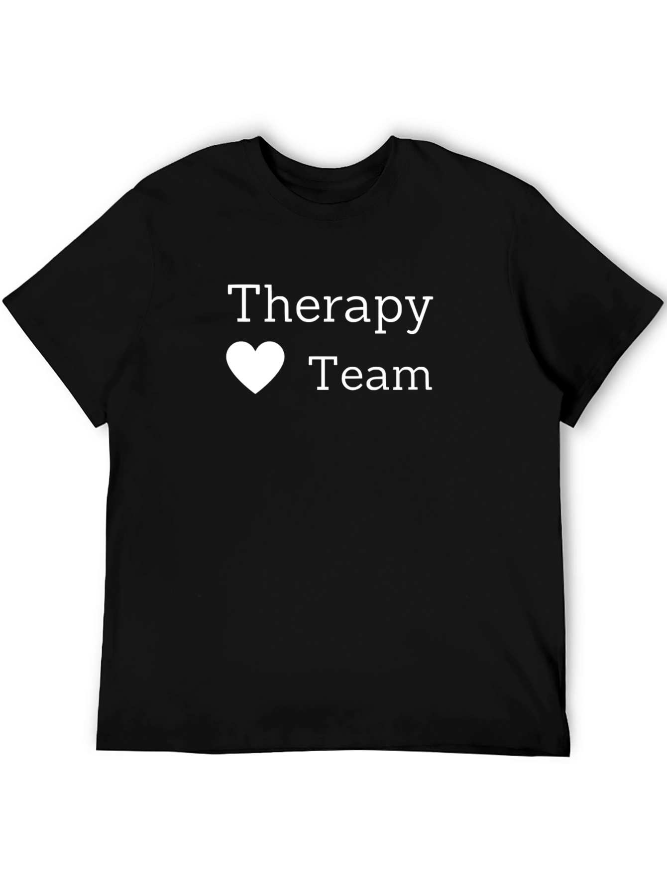 Black Therapy Team T-Shirt - Soft Cotton Tee view 5