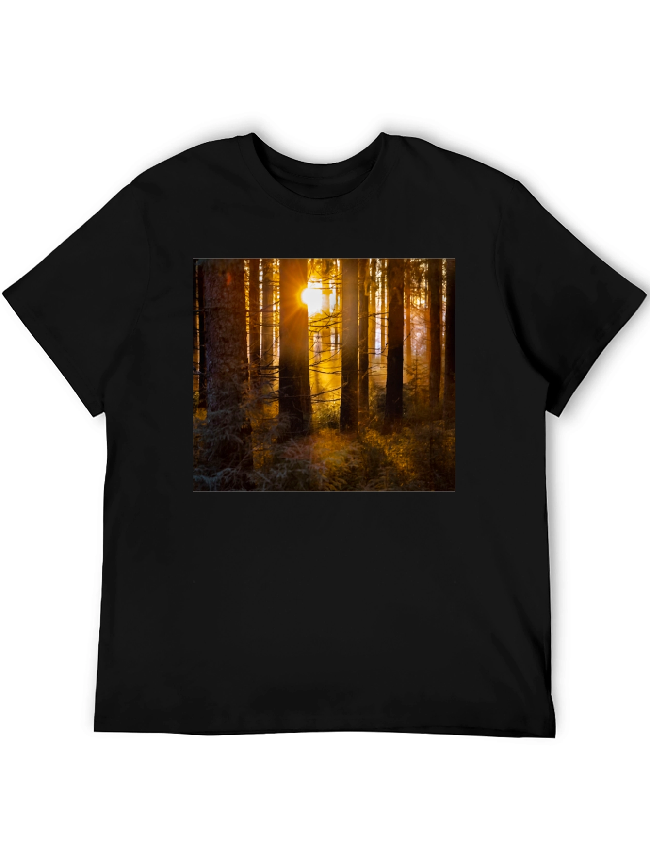 Black Forest Sun T-Shirt - Nature Inspired Apparel view 5