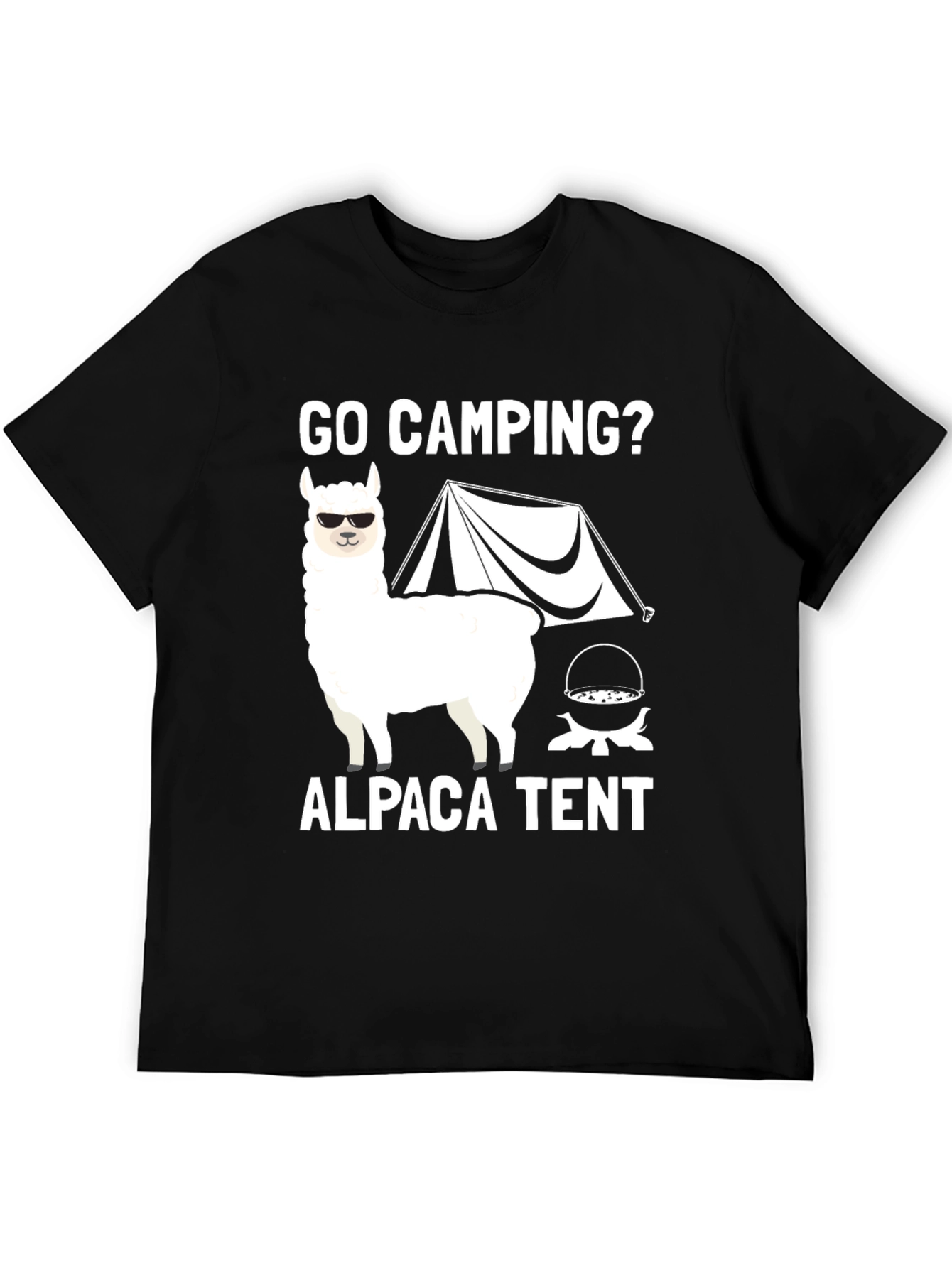Go Camping Alpaca Tent Graphic Tee - 5