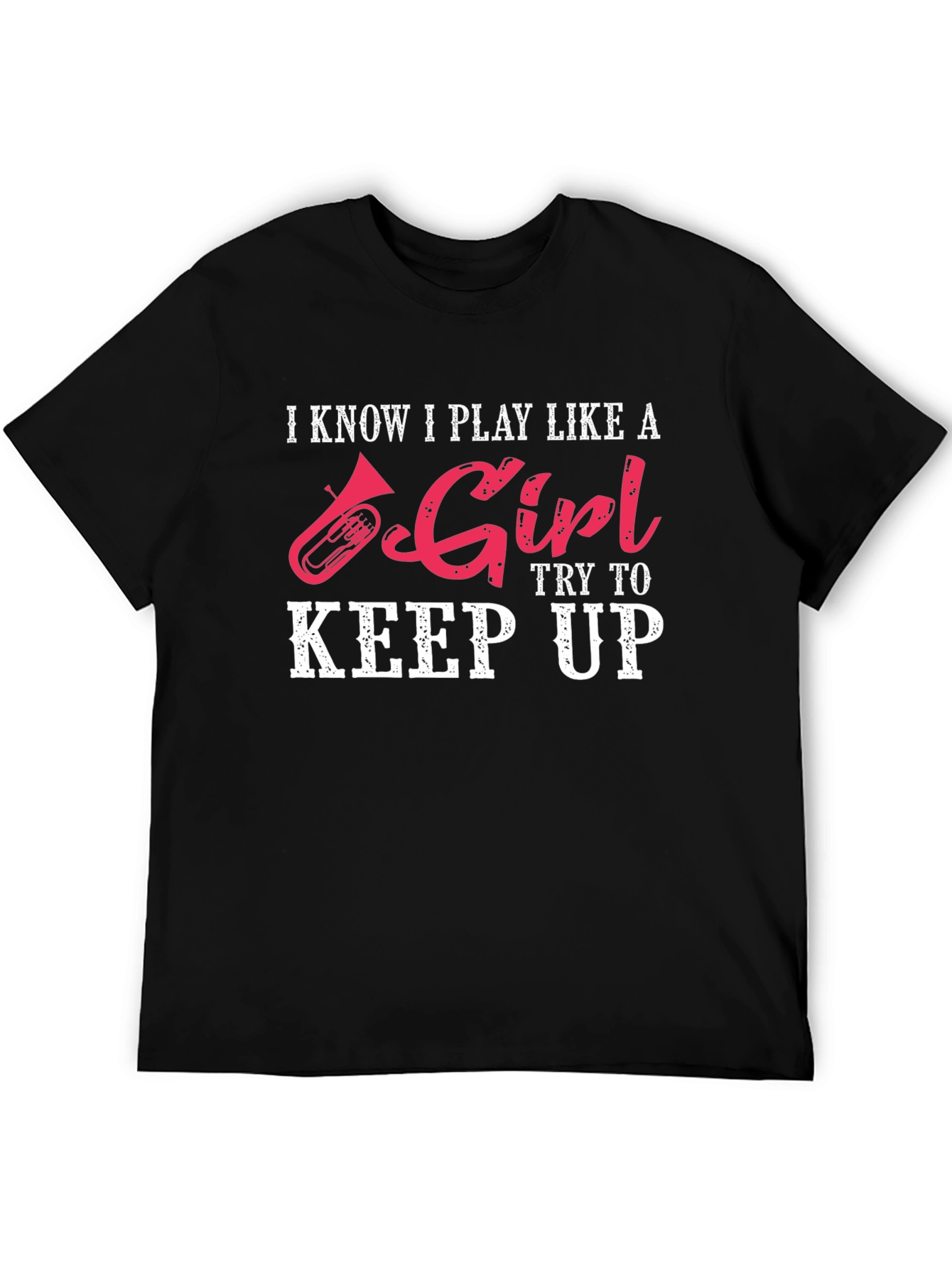 Black I Know I Play Like A Girl T-Shirt view 5