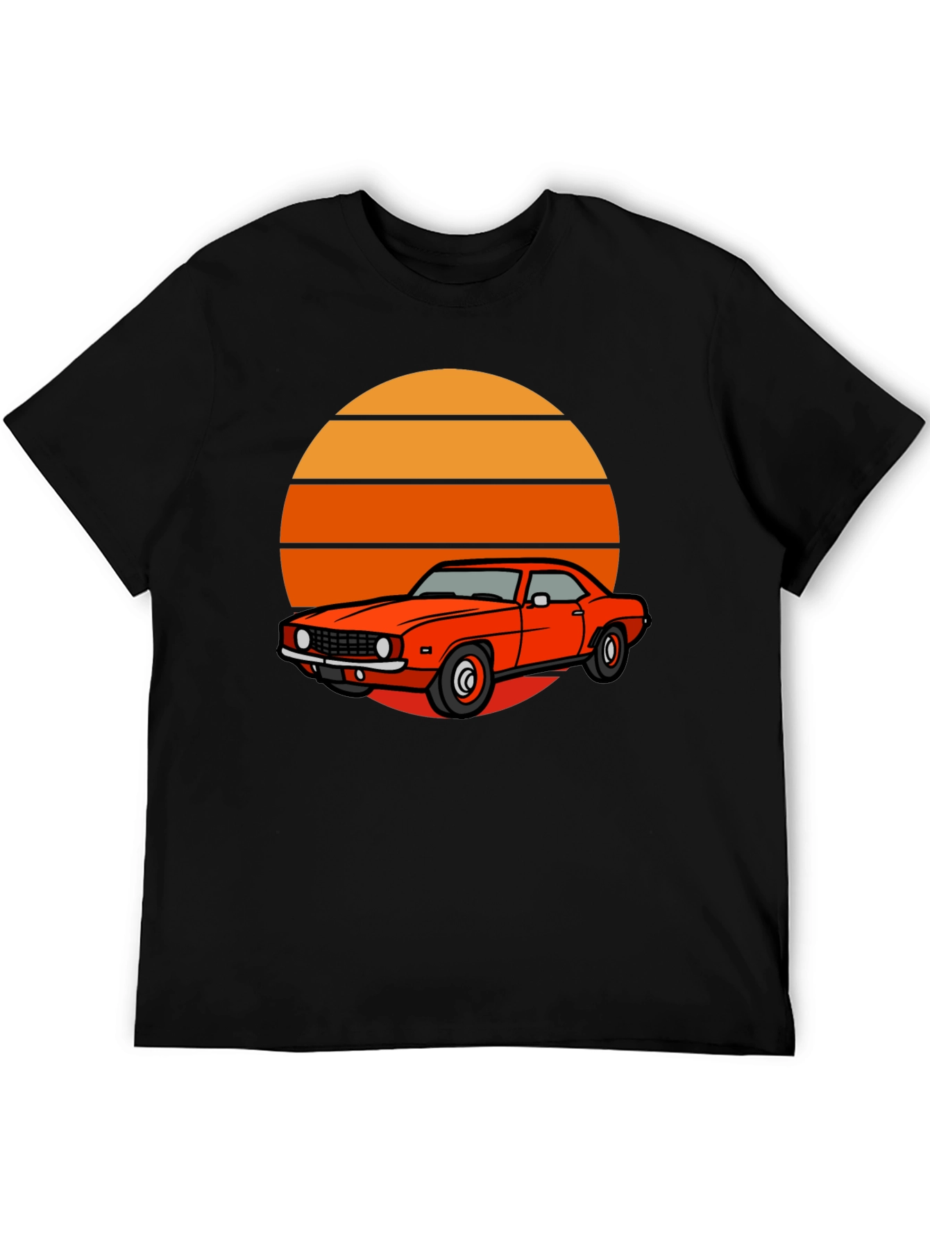 Black Retro Car Graphic Tee - Vintage Style view 5