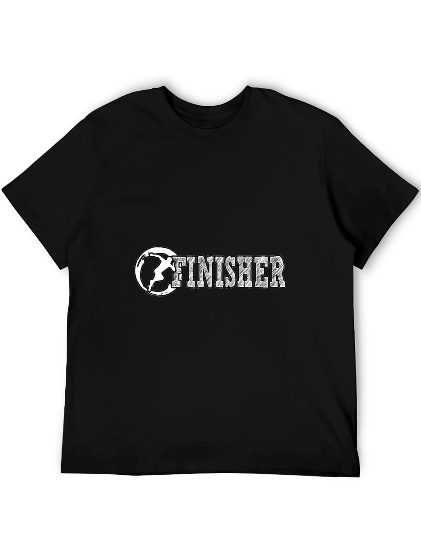 Black Finisher Graphic Tee - Black Crewneck Shirt view 5