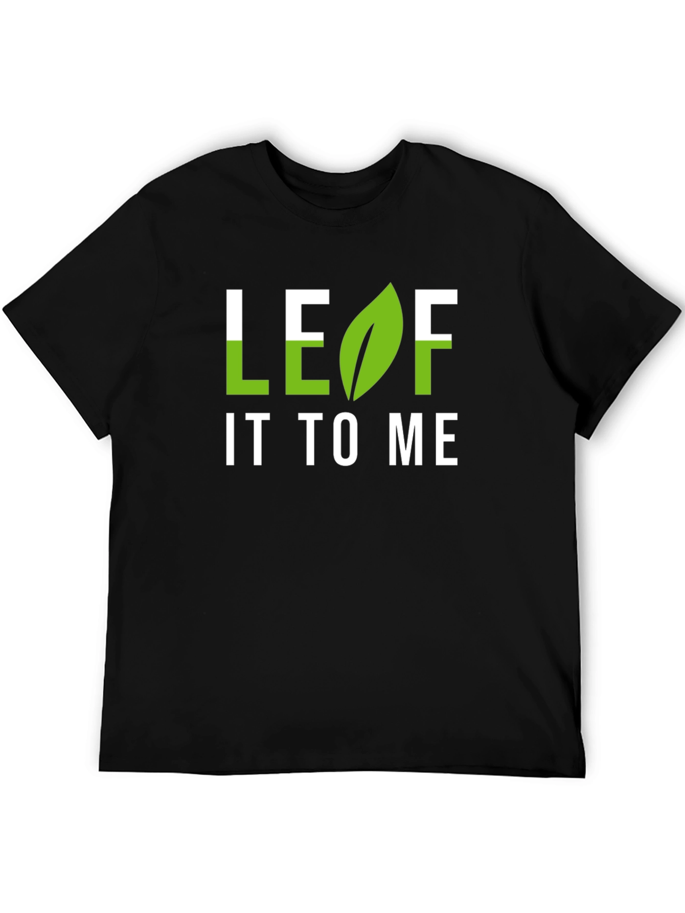 Black Leaf It To Me Graphic T-Shirt - Black view 5
