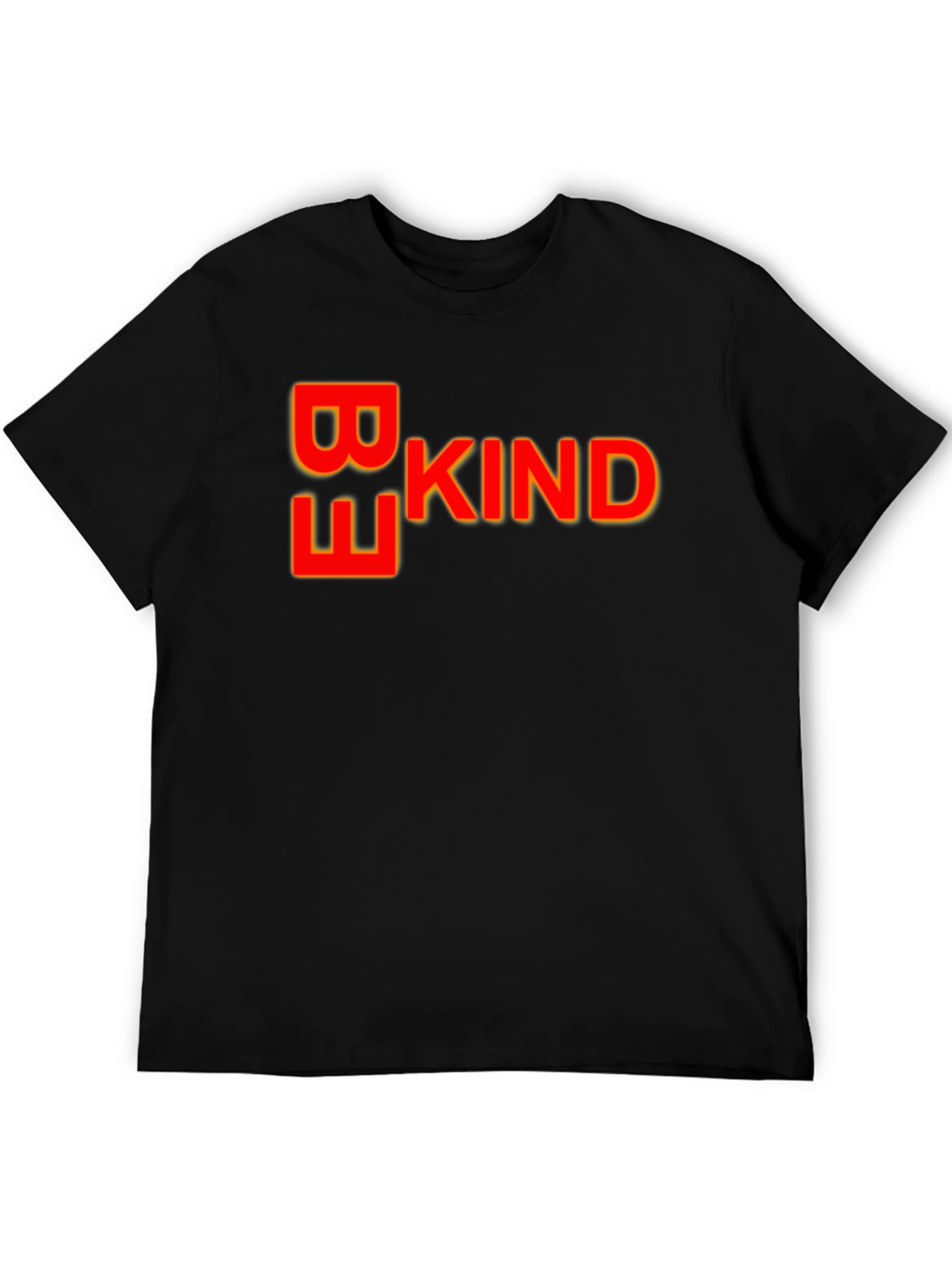 Black Be Kind T-Shirt - Stylish Crew Neck Soft Cotton Tee view 5